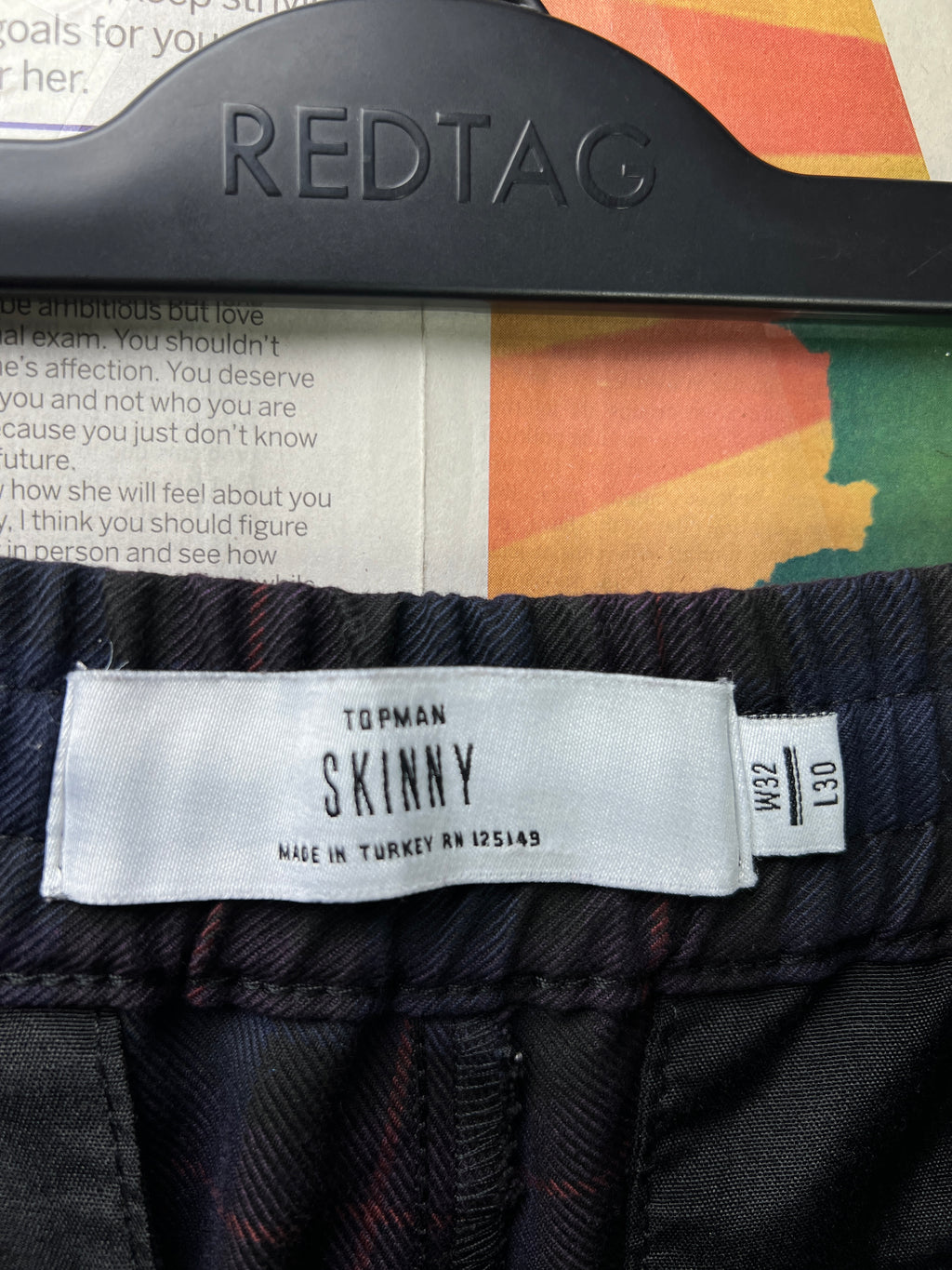 Topman® Waist: 32" | Blue Check | Pajama | 2616 - Genuine Maal