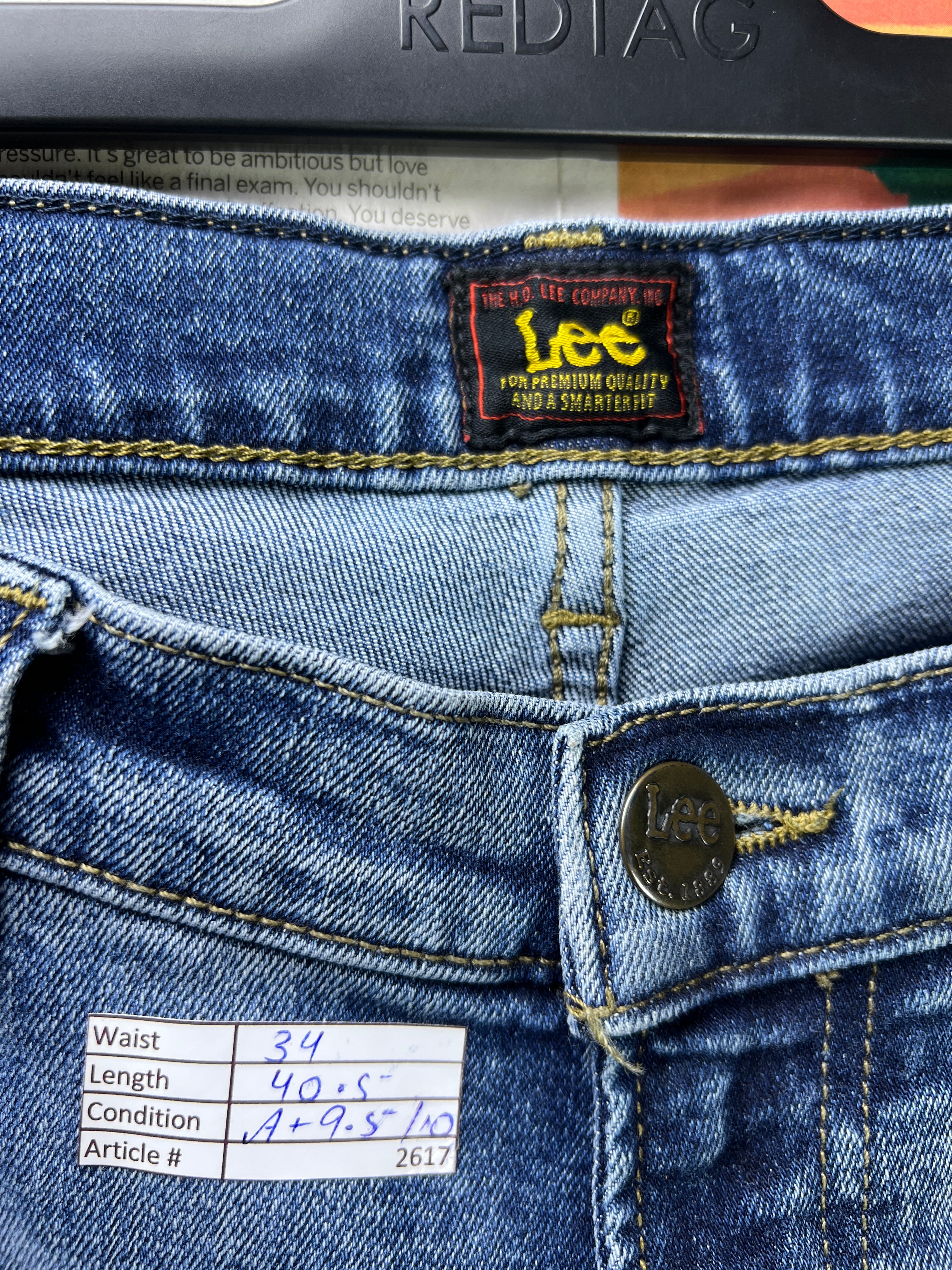 Lee® Waist: 34" | Blue | Denim Pant | 2617 - Genuine Maal