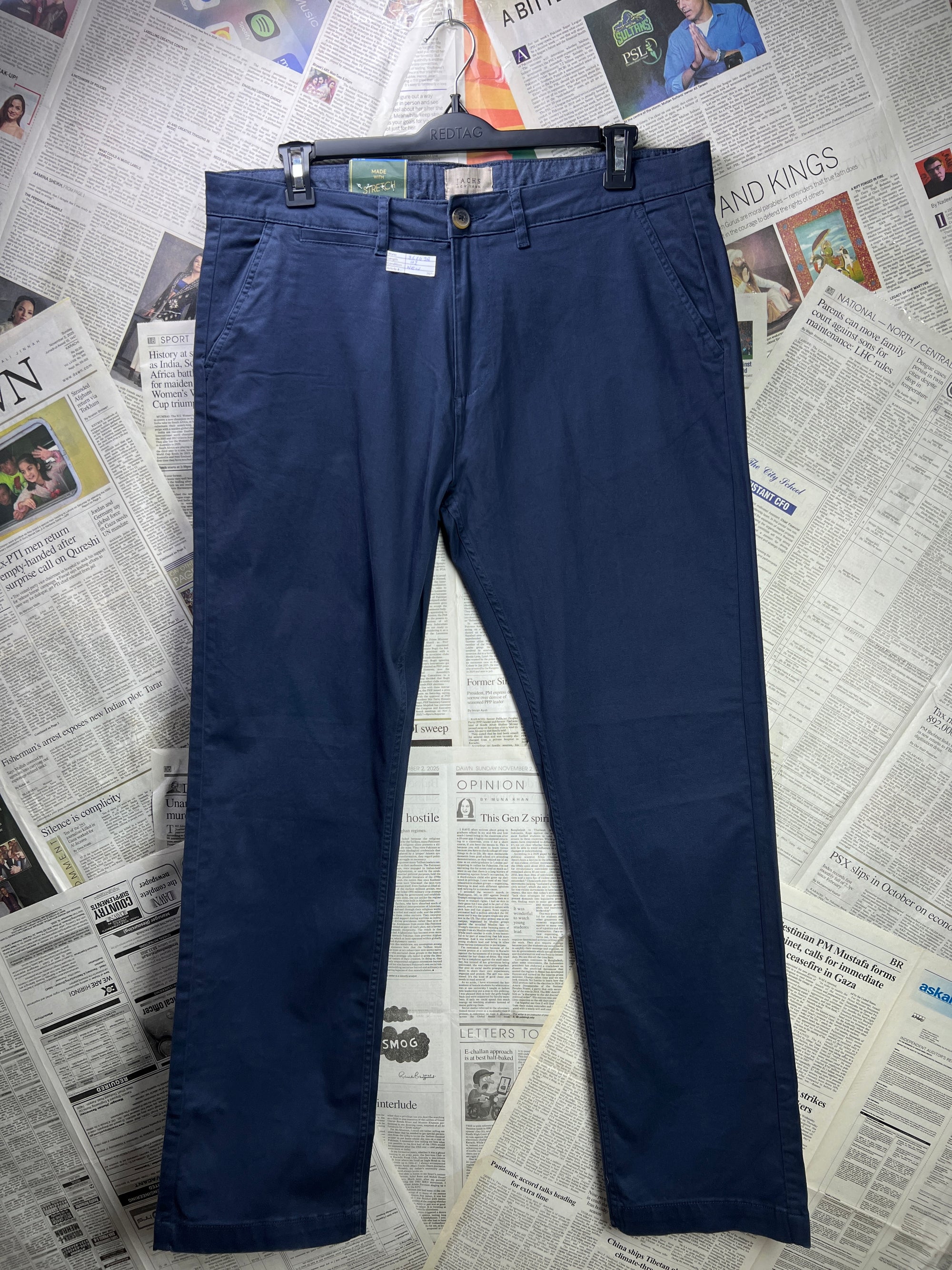 Jachs® Waist: 36" to 38" | Blue | Chino Pant | 2614 - Genuine Maal
