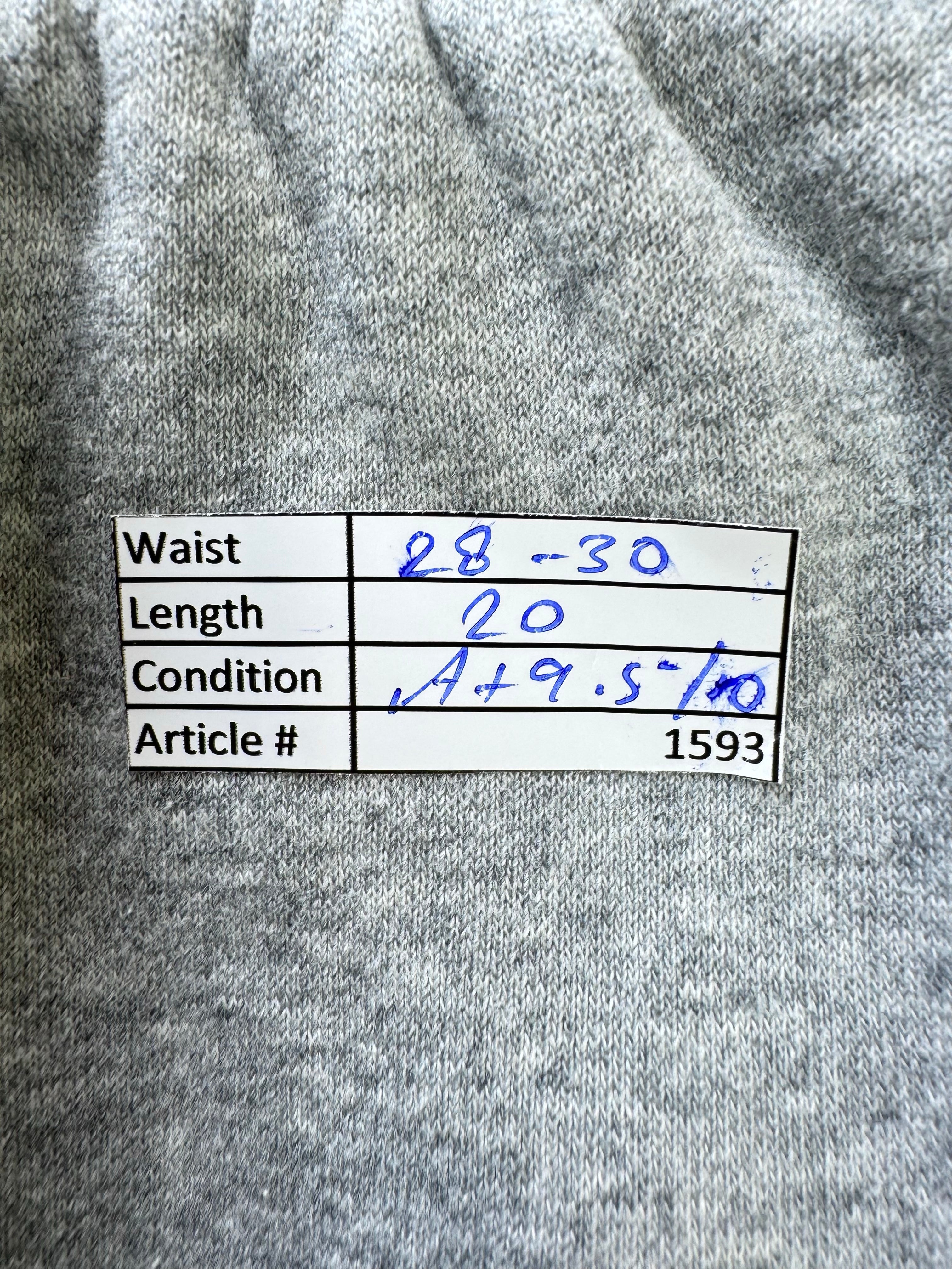N*ke® Waist: 28" to 30" | Grey | Shorts | Cotton - Poly | Inner Fleece | 1593 - Genuine Maal