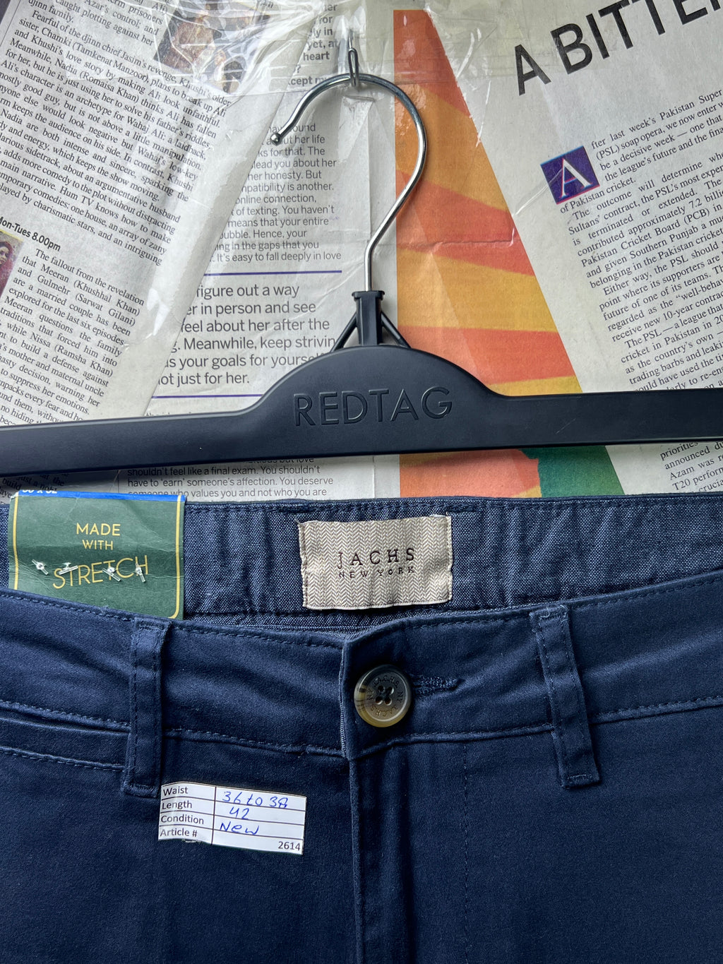 Jachs® Waist: 36" to 38" | Blue | Chino Pant | 2614 - Genuine Maal