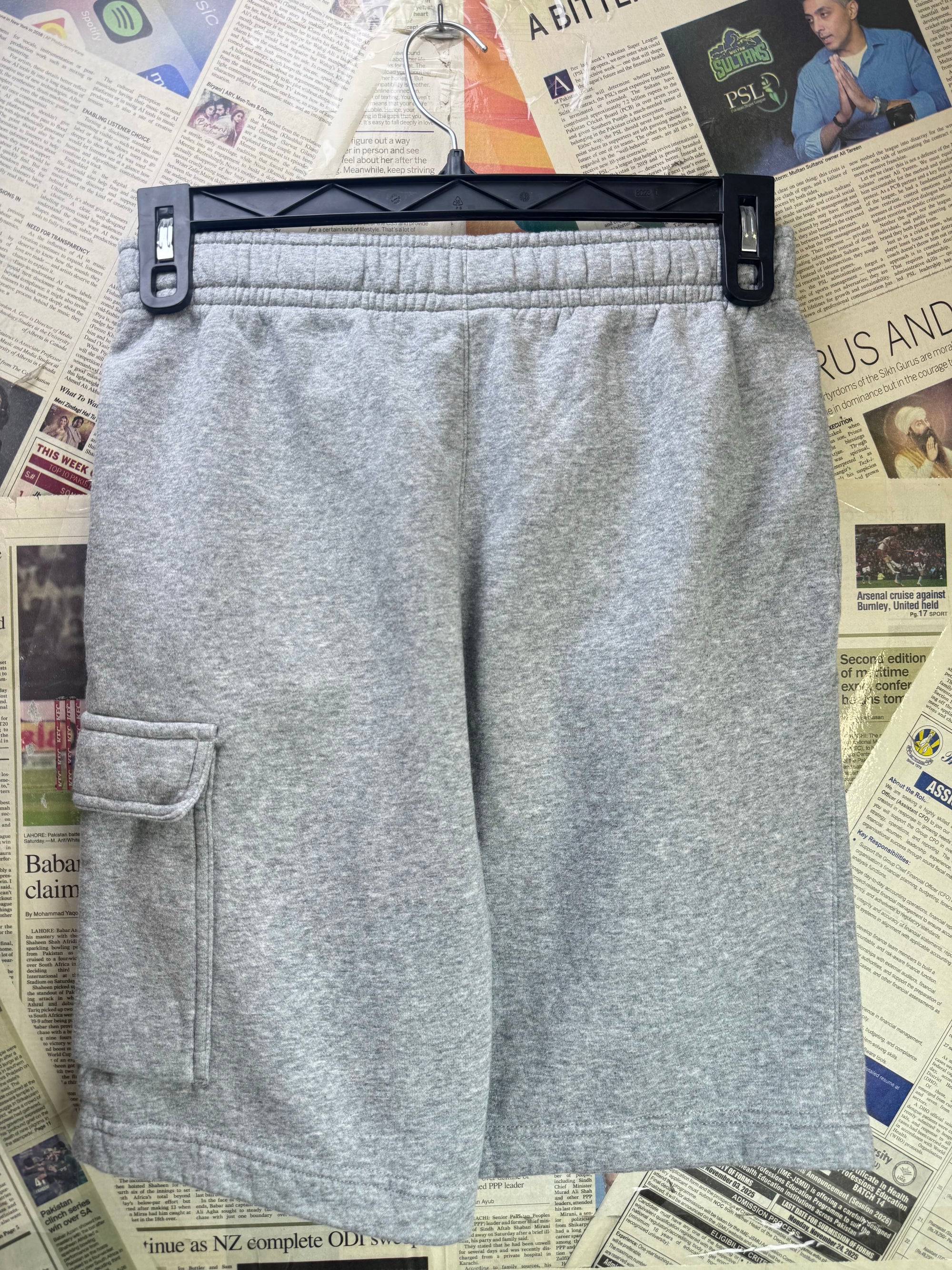 N*ke® Waist: 28" to 30" | Grey | Shorts | Cotton - Poly | Inner Fleece | 1593 - Genuine Maal