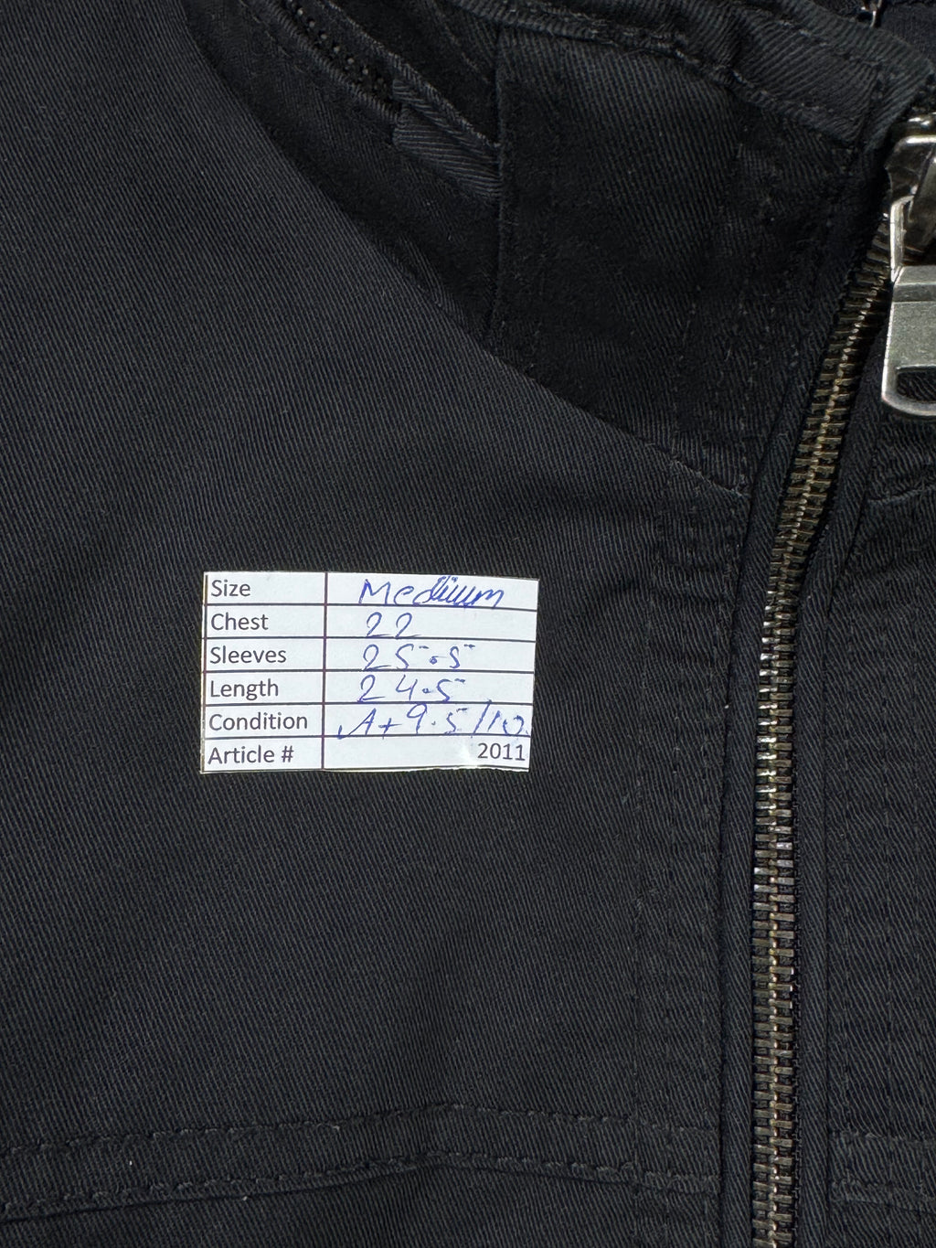 H&M® Medium | Chest: 22" | Black | Heavy Bomber Jacket | Inner: Quilted Padding | 2011 - Genuine Maal