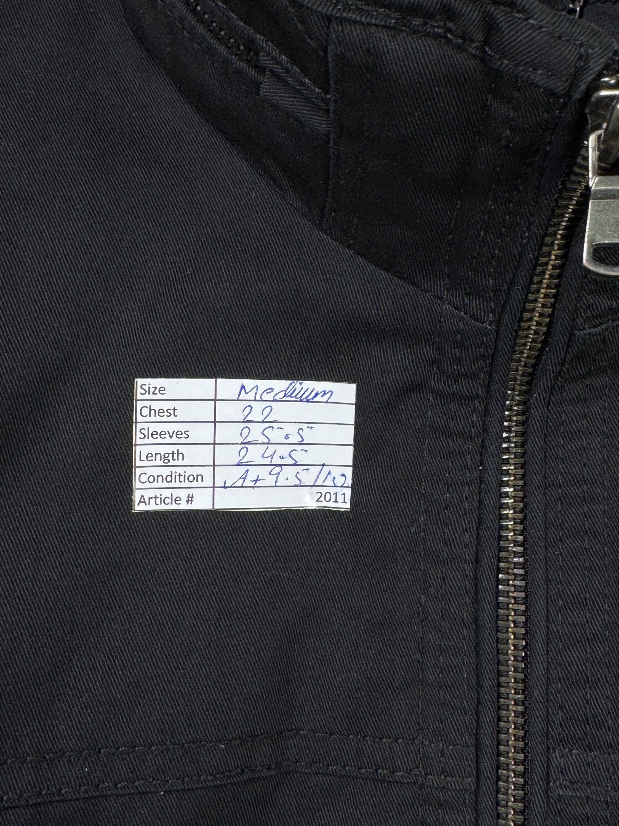 H&M® Medium | Chest: 22" | Black | Heavy Bomber Jacket | Inner: Quilted Padding | 2011 - Genuine Maal