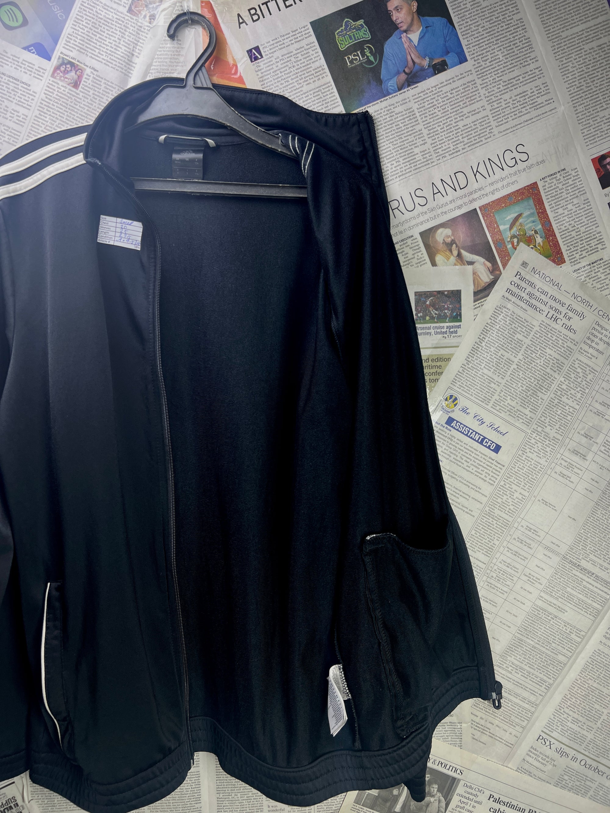 Adid*s® Small | Chest: 20" | Black | Jacket | 1890 - Genuine Maal