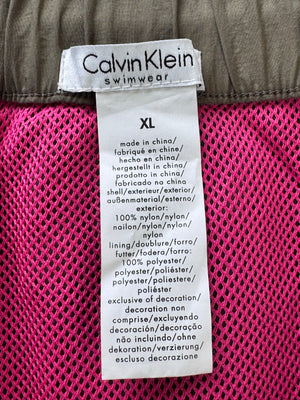 C*lvin Klein® Waist: 38" | Brown | Swim Shorts | Nylon | 1577 - Genuine Maal