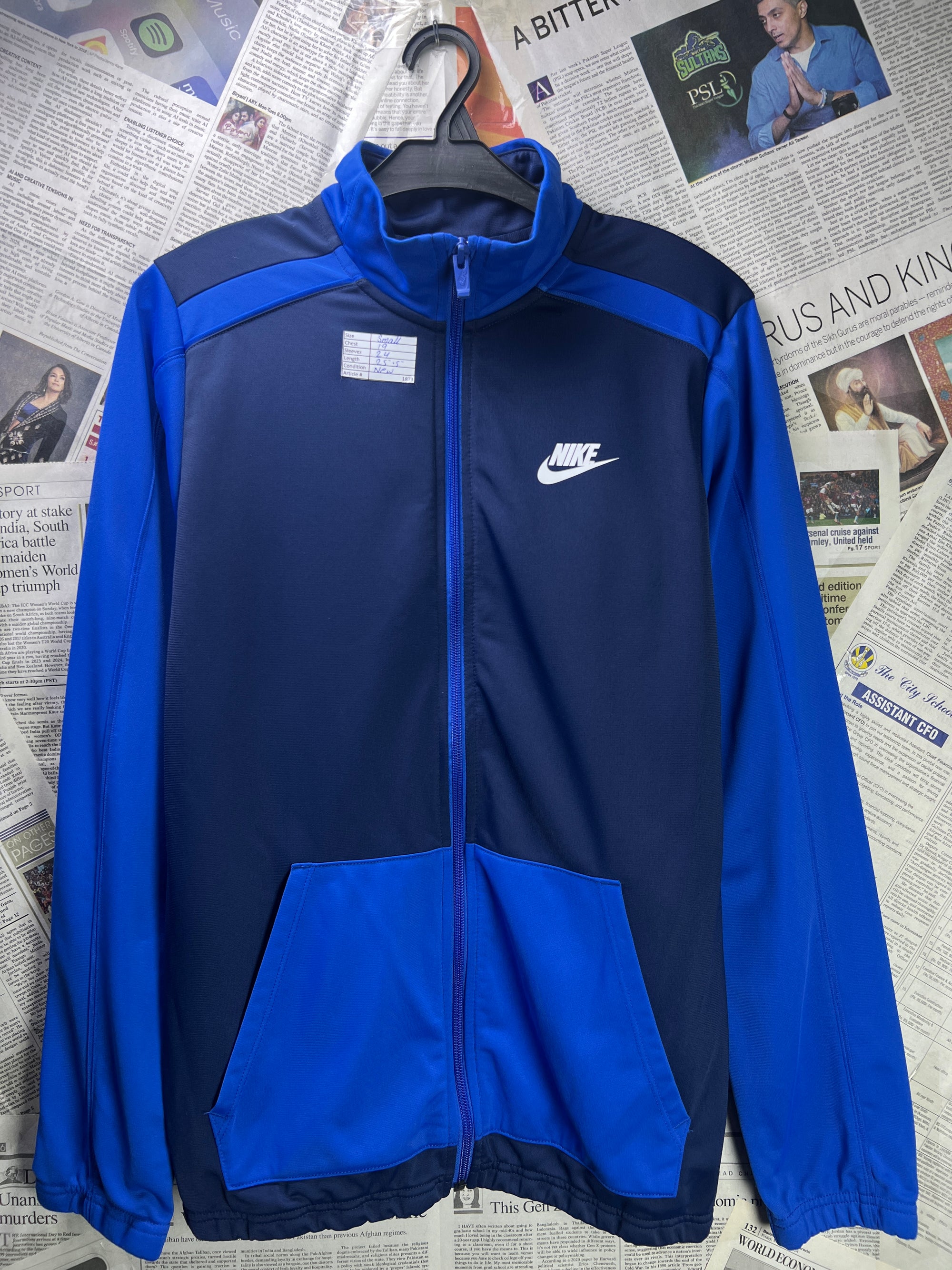 N*ke® Small | Chest: 19" | Blue | Jacket | 1873 - Genuine Maal