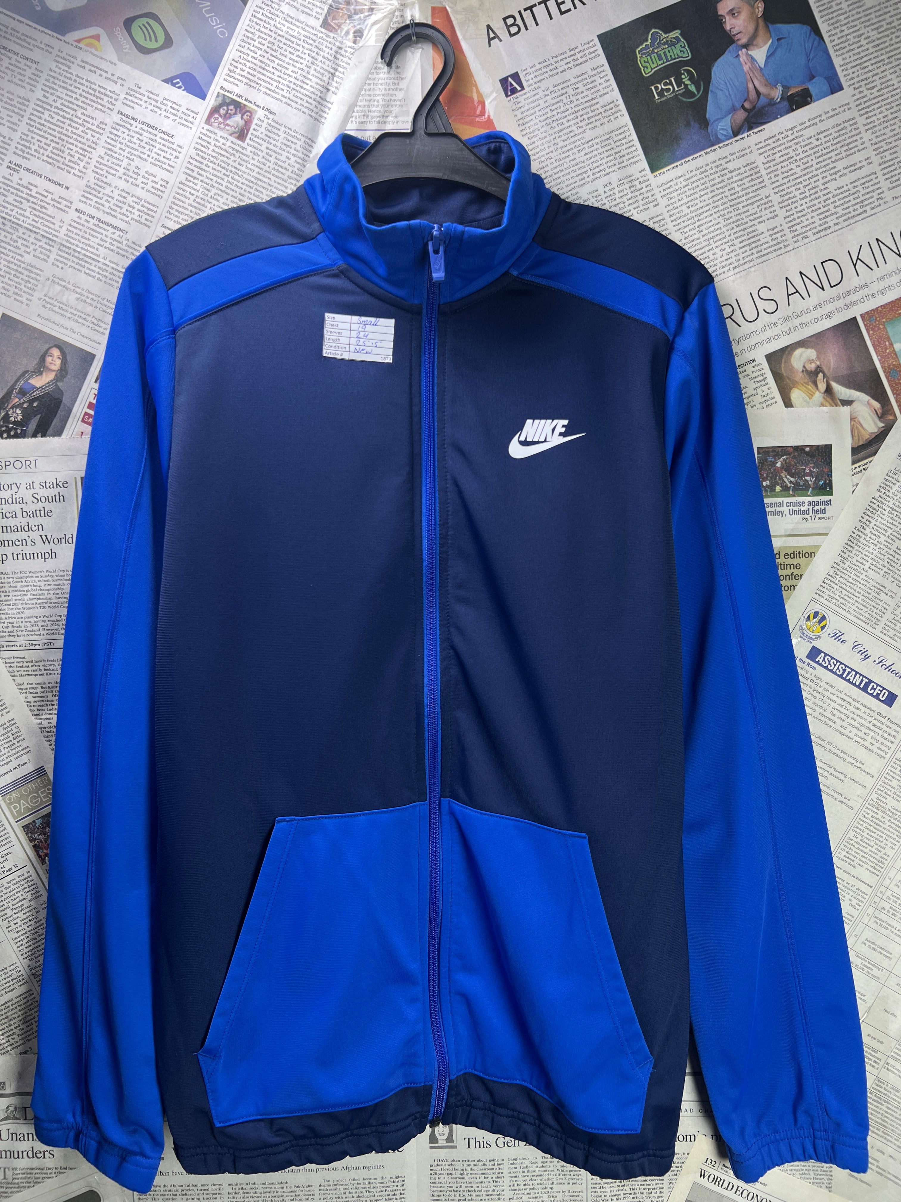 N*ke® Small | Chest: 19" | Blue | Jacket | 1873 - Genuine Maal