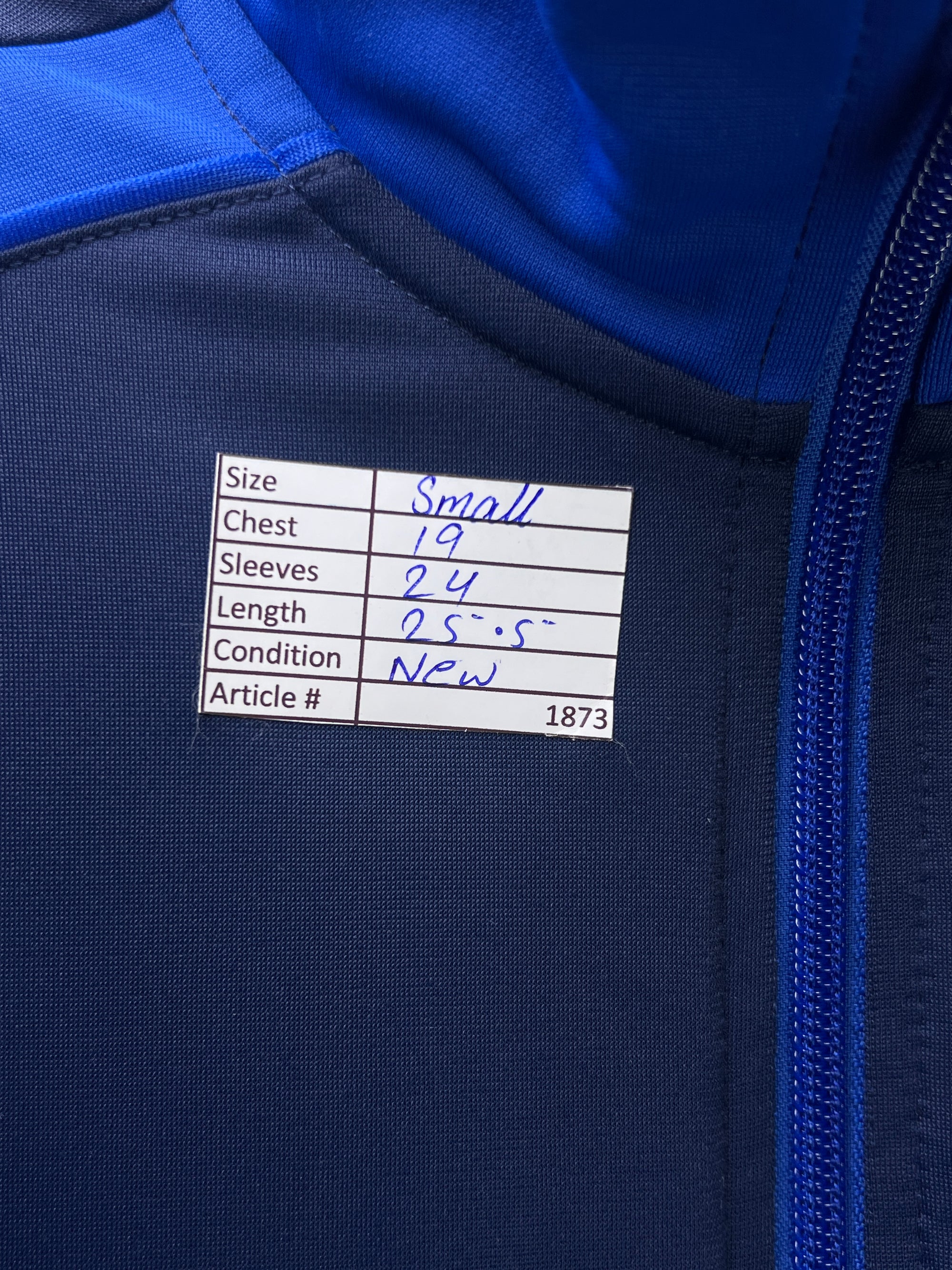 N*ke® Small | Chest: 19" | Blue | Jacket | 1873 - Genuine Maal