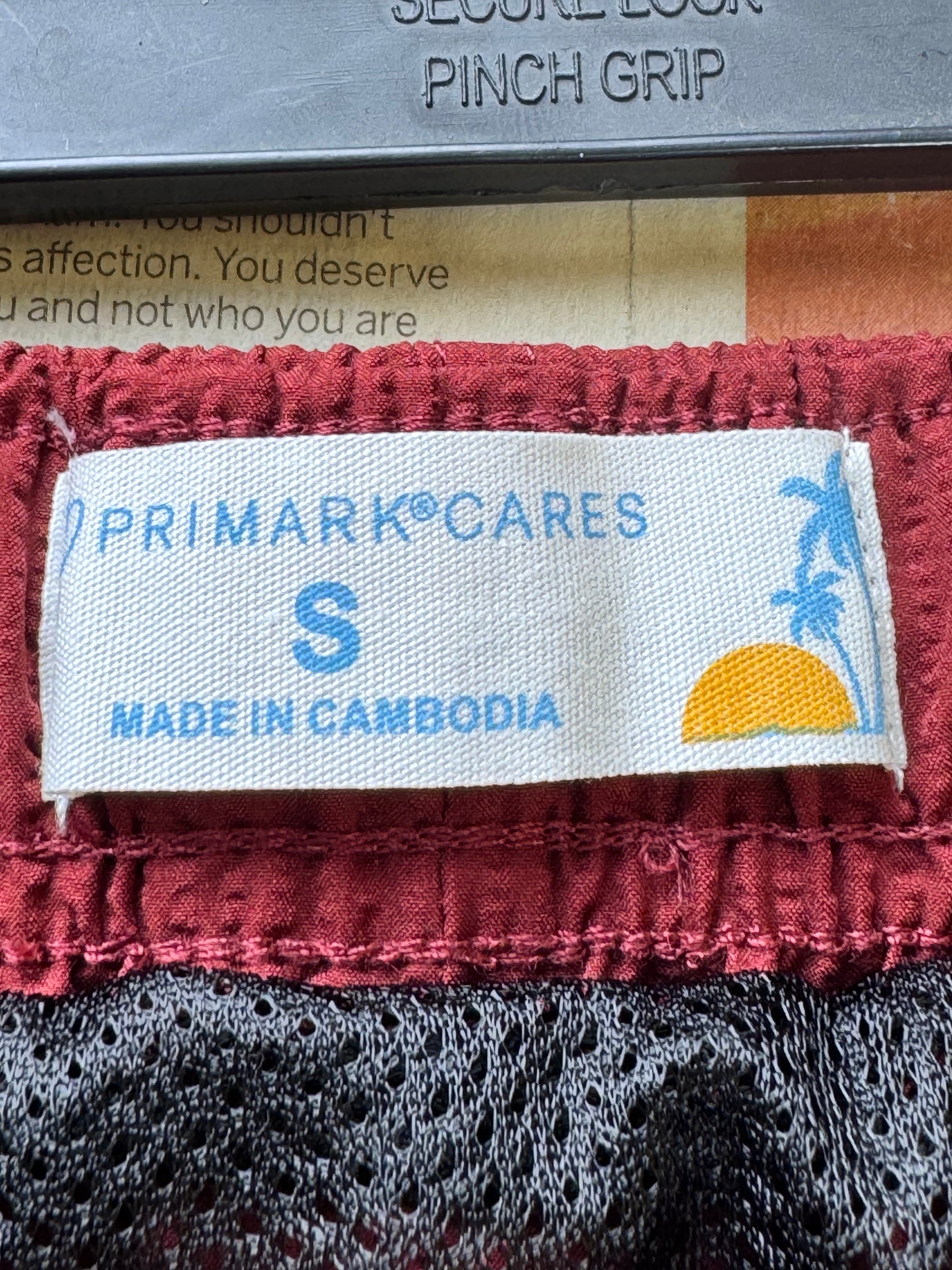 Primark® Waist: 28" to 30" | Maroon | Swim Shorts | Poly | 1575 - Genuine Maal