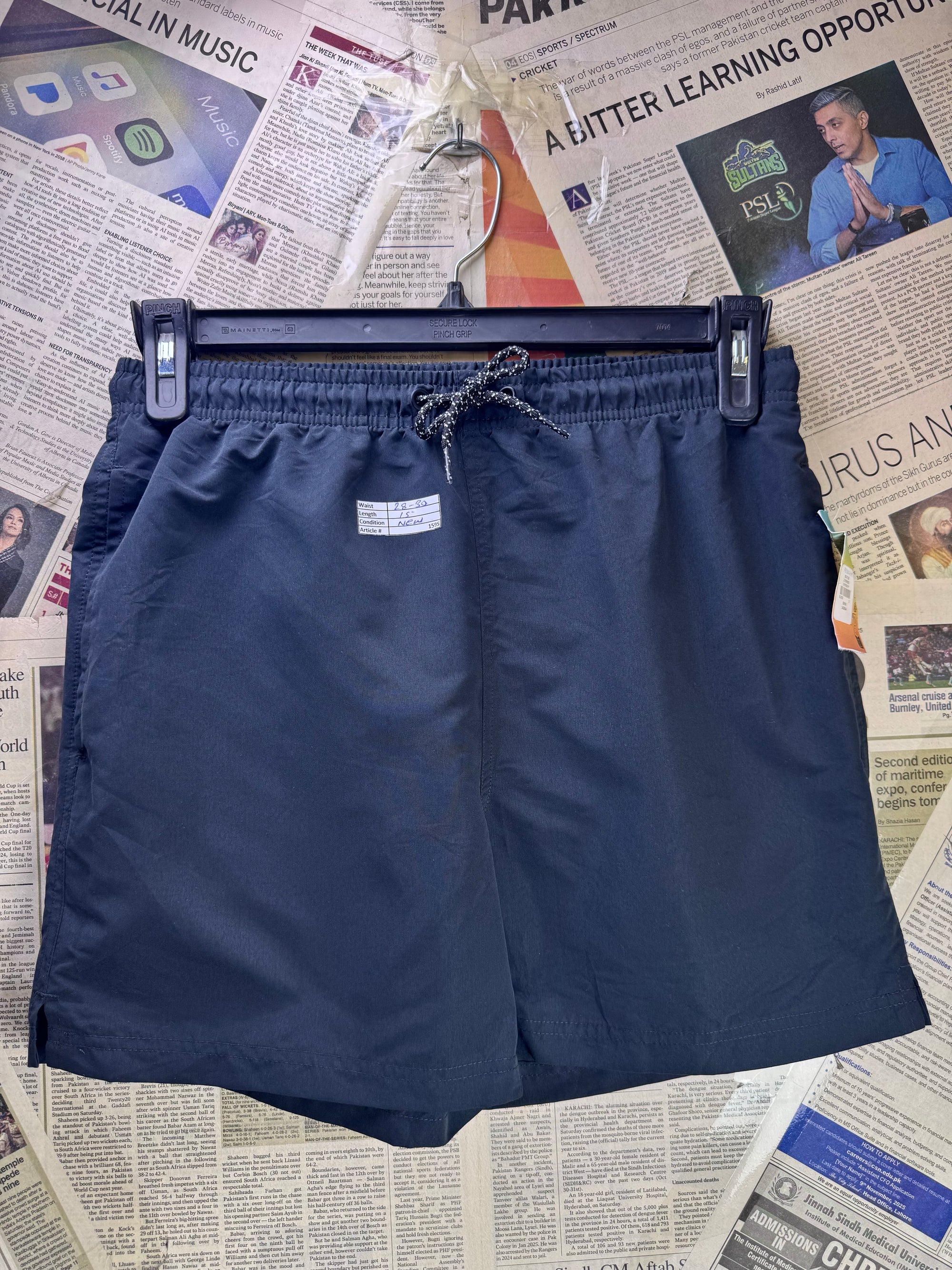 Primark® Waist: 28" to 30" | Black | Swim Shorts | Poly | 1595 - Genuine Maal