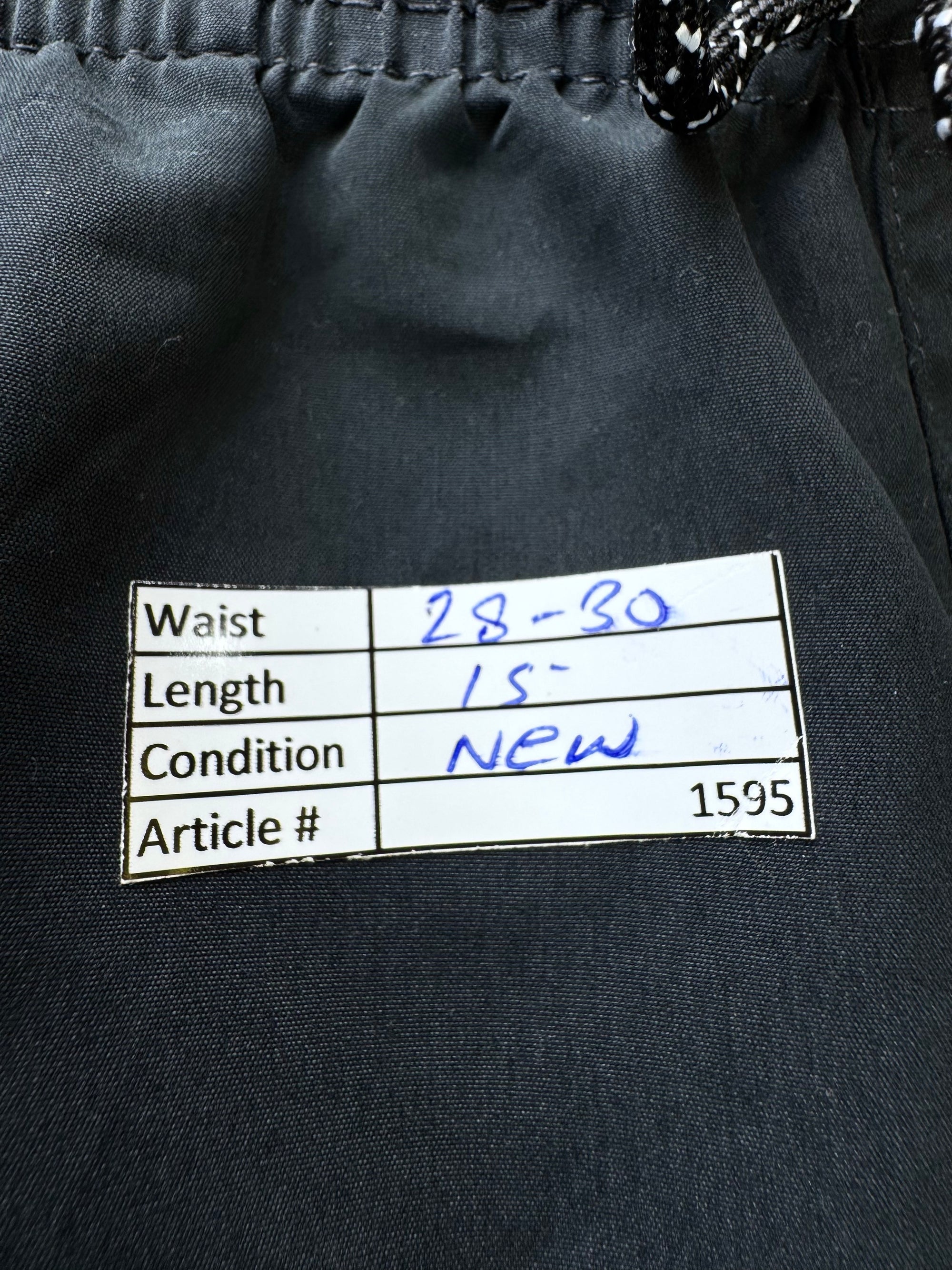 Primark® Waist: 28" to 30" | Black | Swim Shorts | Poly | 1595 - Genuine Maal