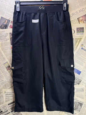 ® Waist: 28" to 30" | Black | 3 - Quarters Shorts | Poly - Spandex | 1550 - Genuine Maal