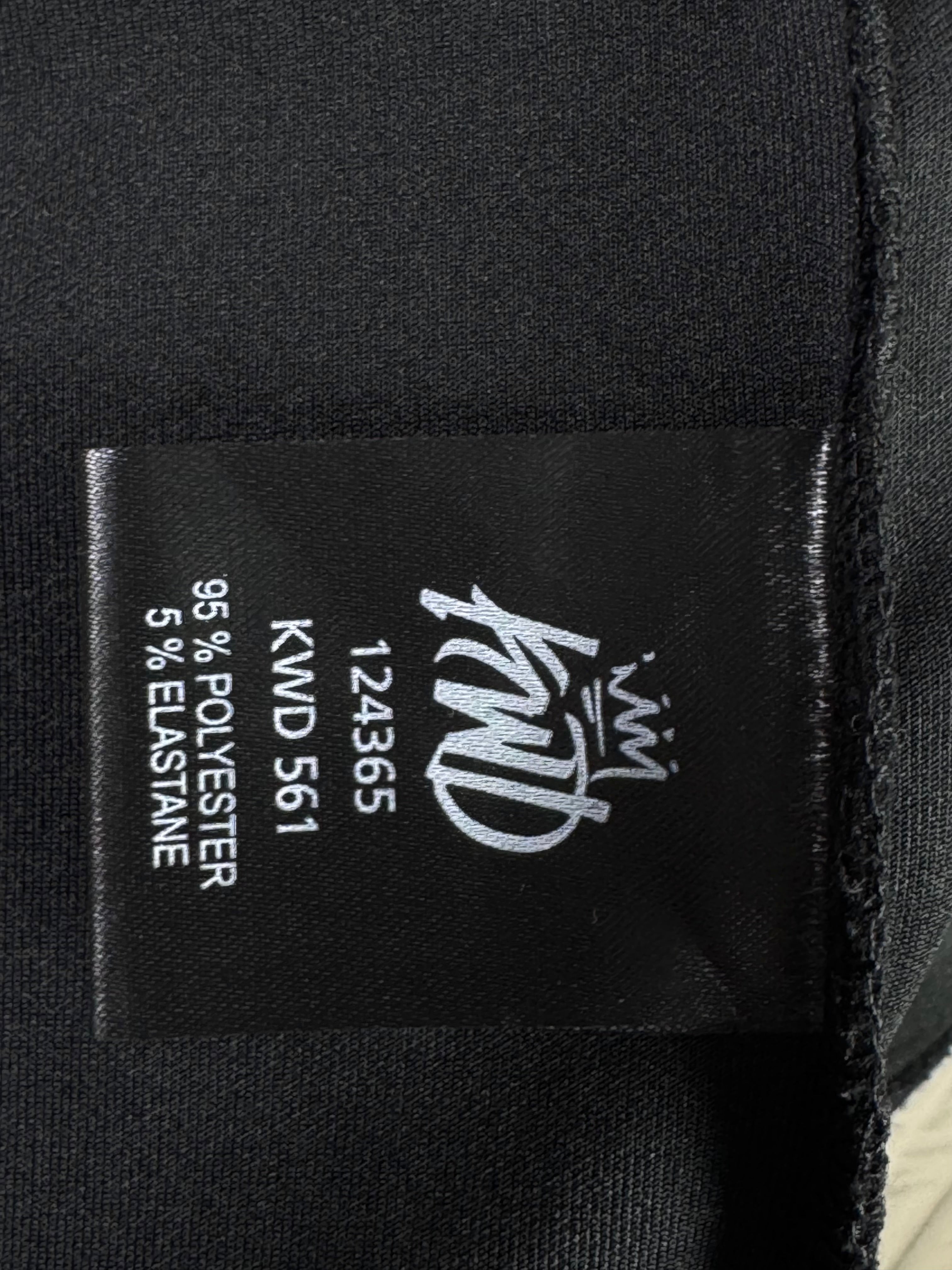 KWD® Medium | Chest: 21.5" | Black with Floral on Sleeves | Jacket | Inner: Stretched | 2004 - Genuine Maal