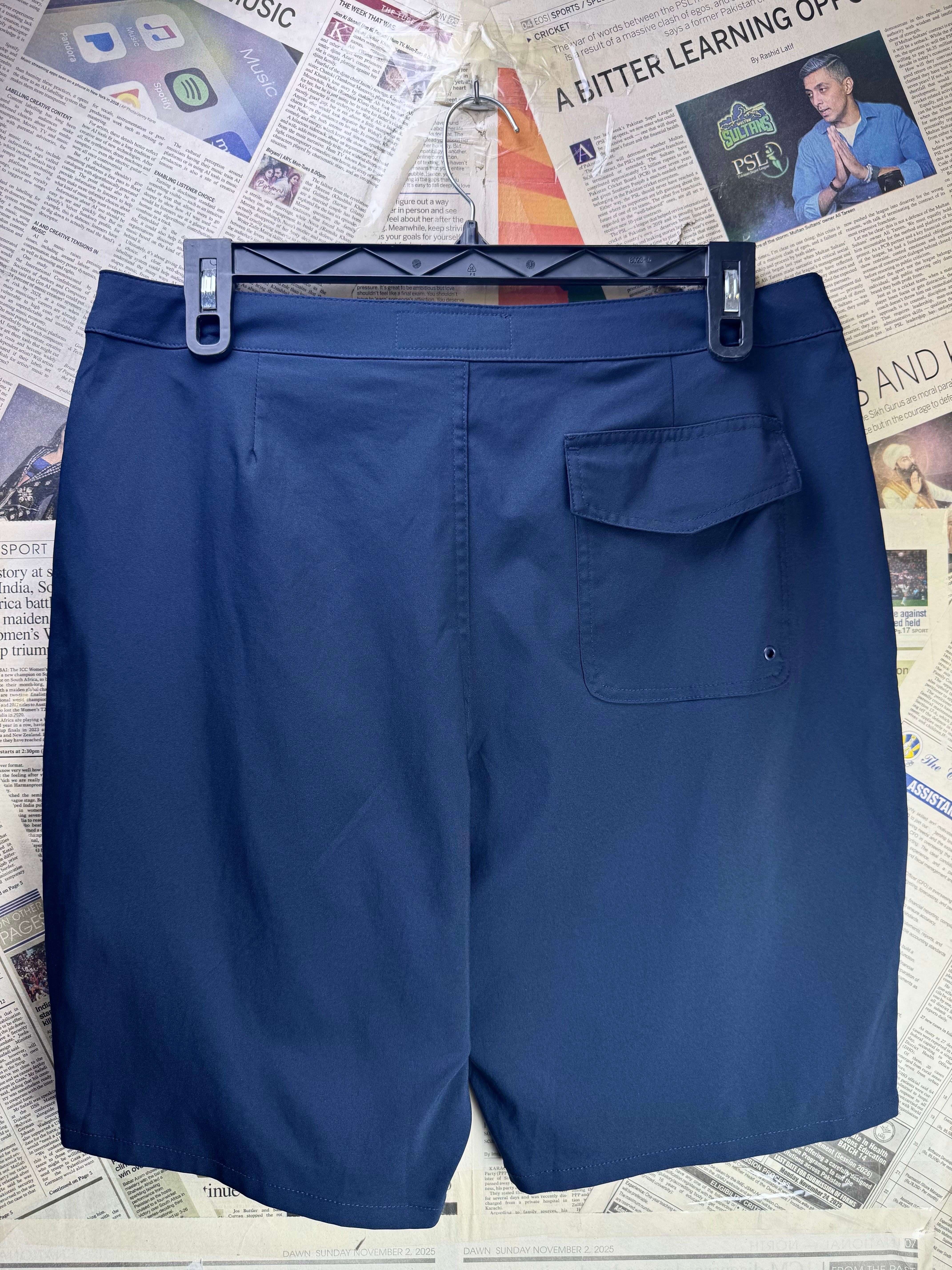 Ambercrombie & Fitch® Waist: 34" to 36" | Blue | Sports Shorts | Poly | 1588 - Genuine Maal