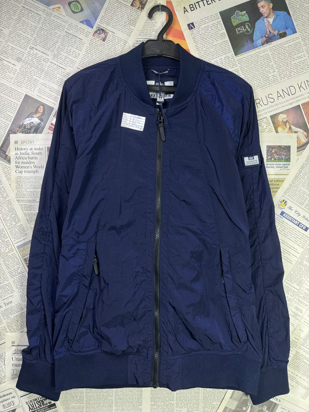 Weekend Offender® Medium | Chest: 21.5" | Navy Blue | Bomber Jacket | 2201 - Genuine Maal
