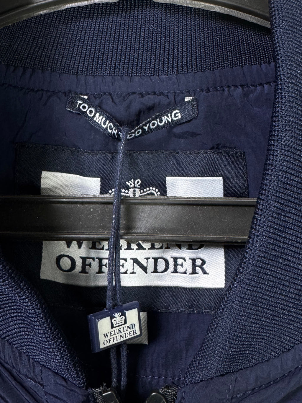 Weekend Offender® Medium | Chest: 21.5" | Navy Blue | Bomber Jacket | 2201 - Genuine Maal