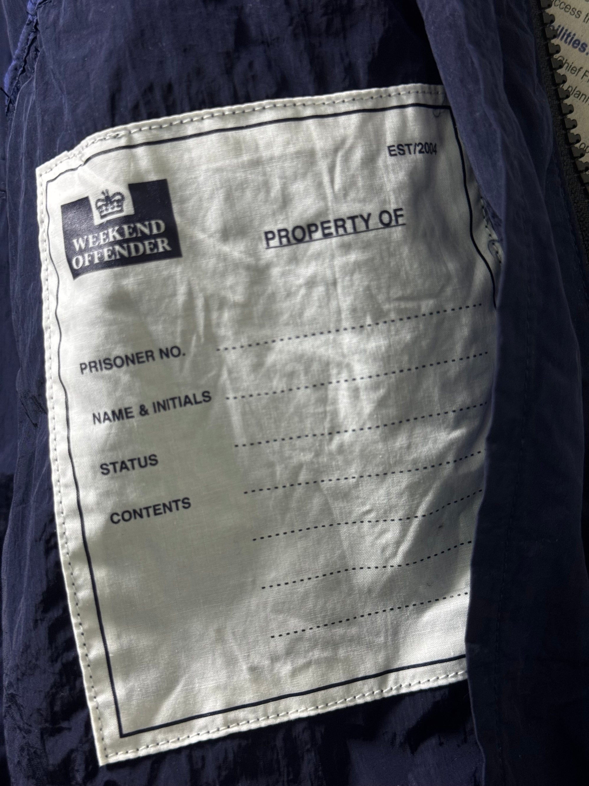 Weekend Offender® Medium | Chest: 21.5" | Navy Blue | Bomber Jacket | 2201 - Genuine Maal