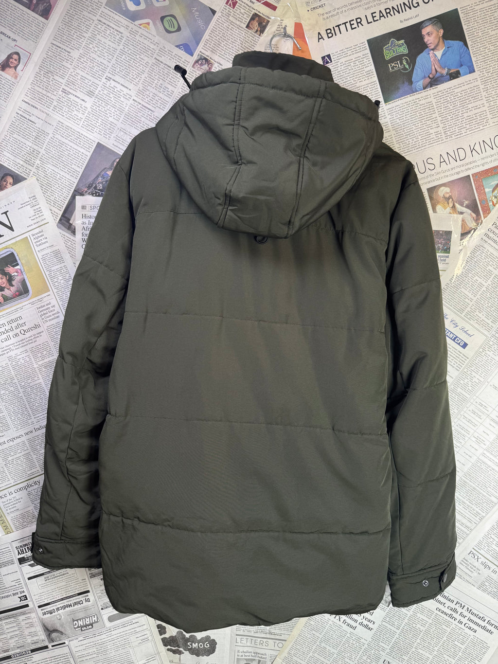 Primark® Medium | Chest: 22.5" inner | Dark Olive | Heavy Padded Jacket | Lining: Fleece | 2204 - Genuine Maal