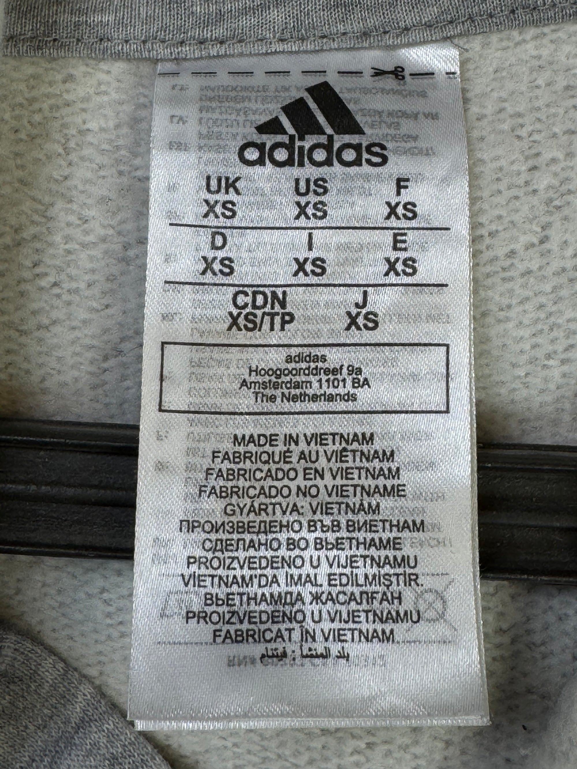 Adid*s® Small | Chest: 20.5" | Grey | Hoodie | Cotton - Poly | 2183 - Genuine Maal