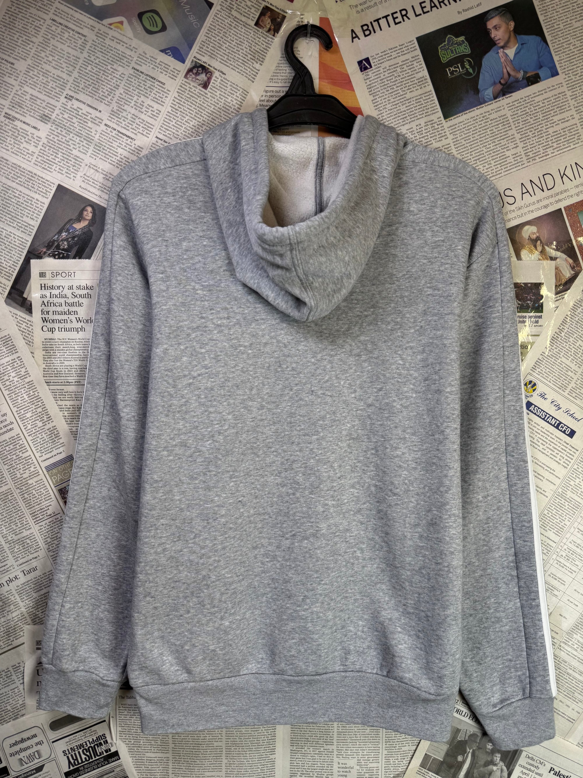Adid*s® Small | Chest: 20.5" | Grey | Hoodie | Cotton - Poly | 2183 - Genuine Maal