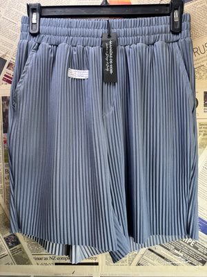Maniere De Voir® Waist: 30" to 32" | Grey | Shorts | Poly - Elastane | 1630 - Genuine Maal