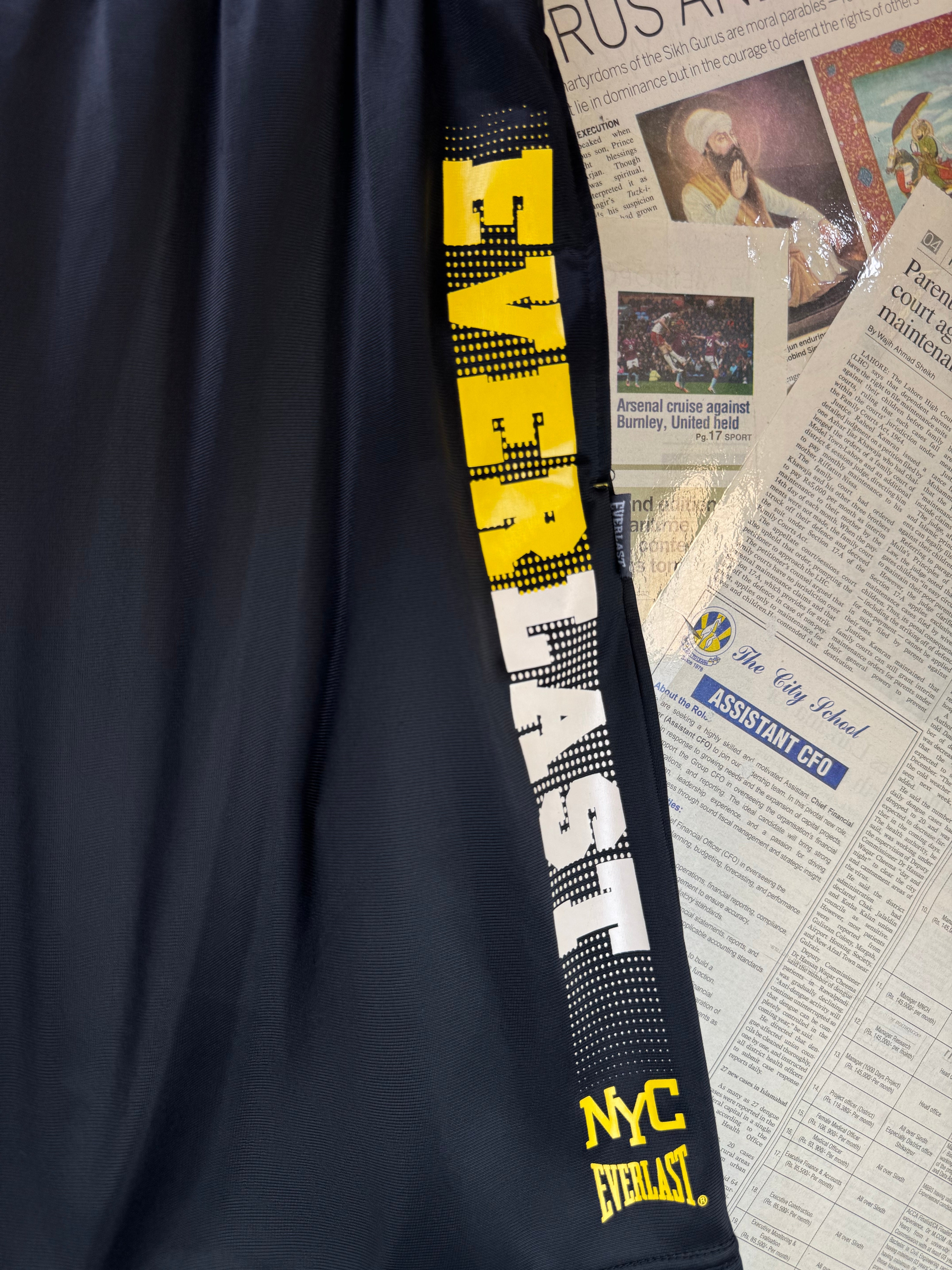 Everlast® Waist: 32" to 34" | Black | Gym Shorts | Poly | 1629 - Genuine Maal