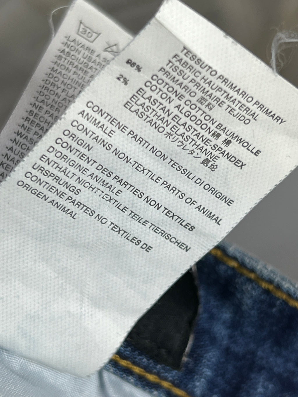 Women - DSQUARED® Waist: 34" | Blue | Distressed Denim Slim Fit Pants | 2598 | Made in Italy - Genuine Maal