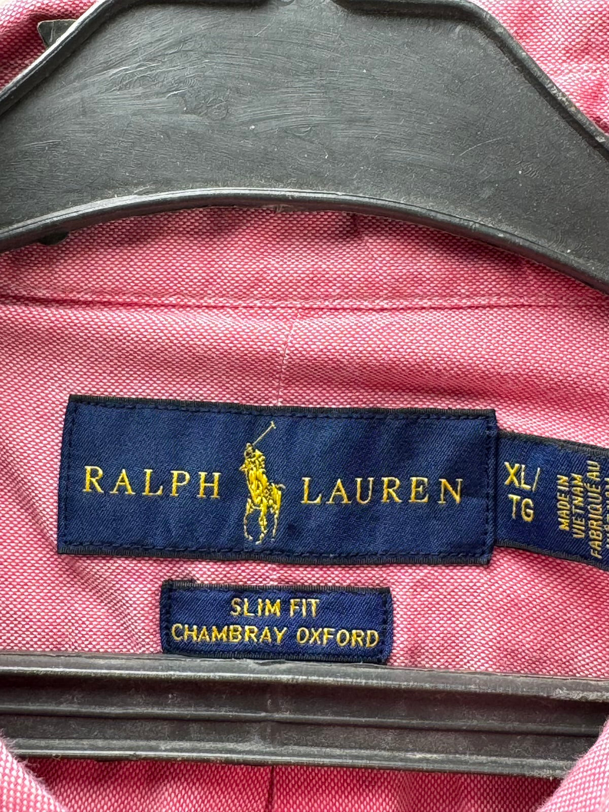 Ralph Lauren® XL | Chest: 25.5" | Pink | Chambray Oxford Shirt | M44 - 8202 (Preloved)