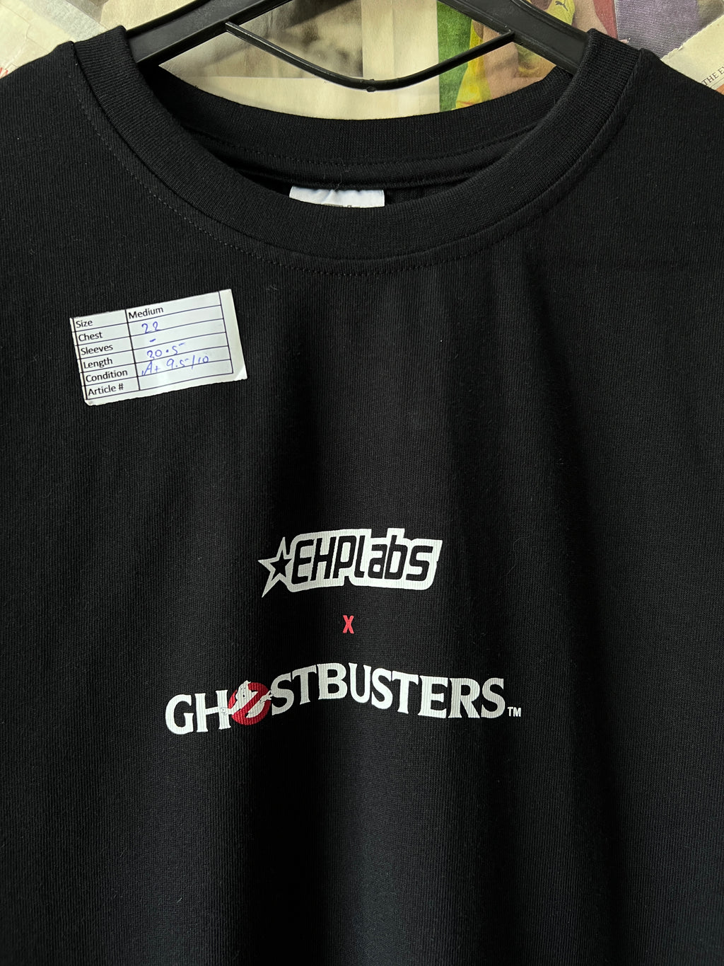 EHP Labs x Ghostbusters® Medium | Chest: 22 | Black | T-Shirt - Genuine Maal