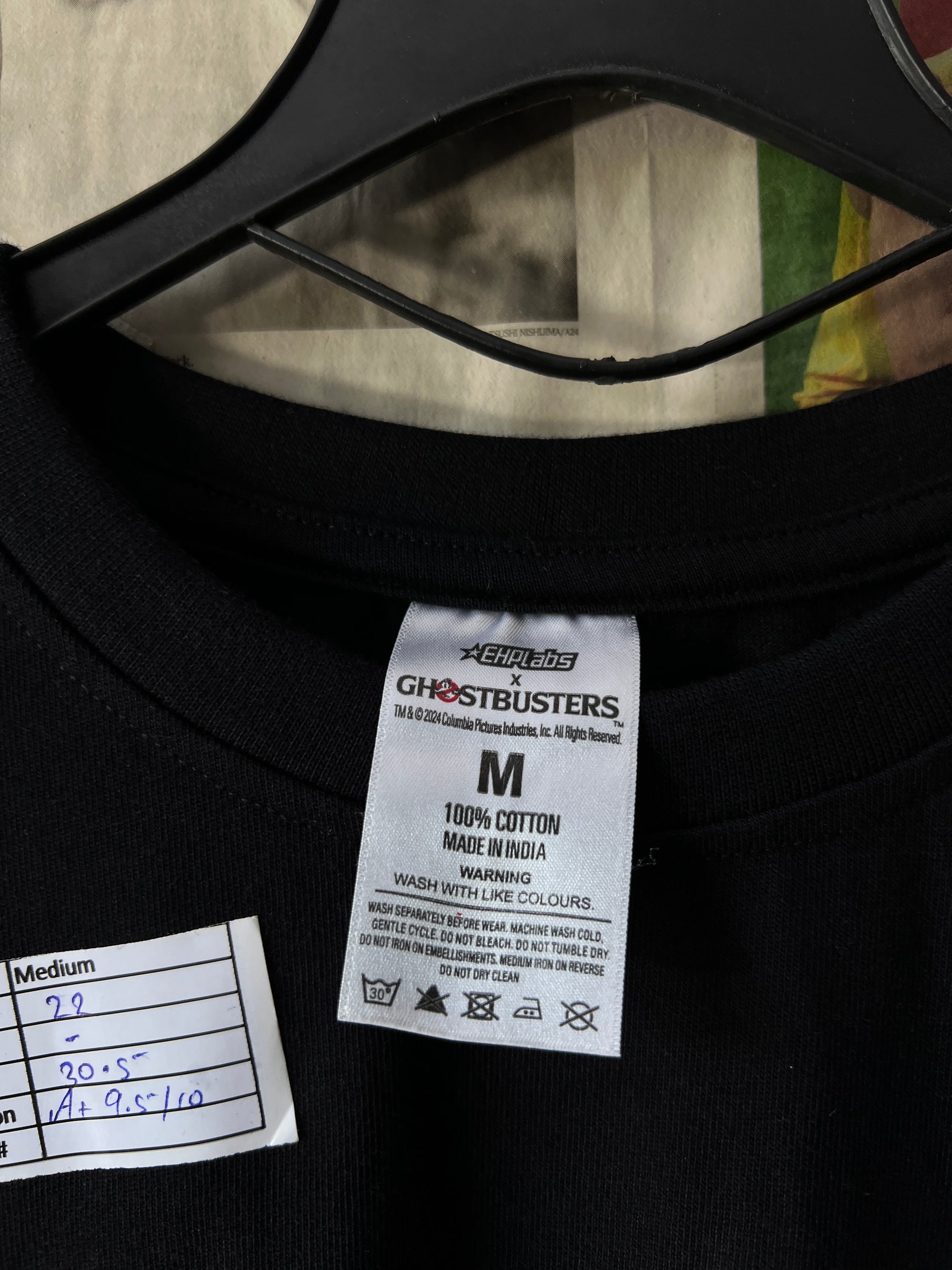 EHP Labs x Ghostbusters® Medium | Chest: 22 | Black | T-Shirt - Genuine Maal