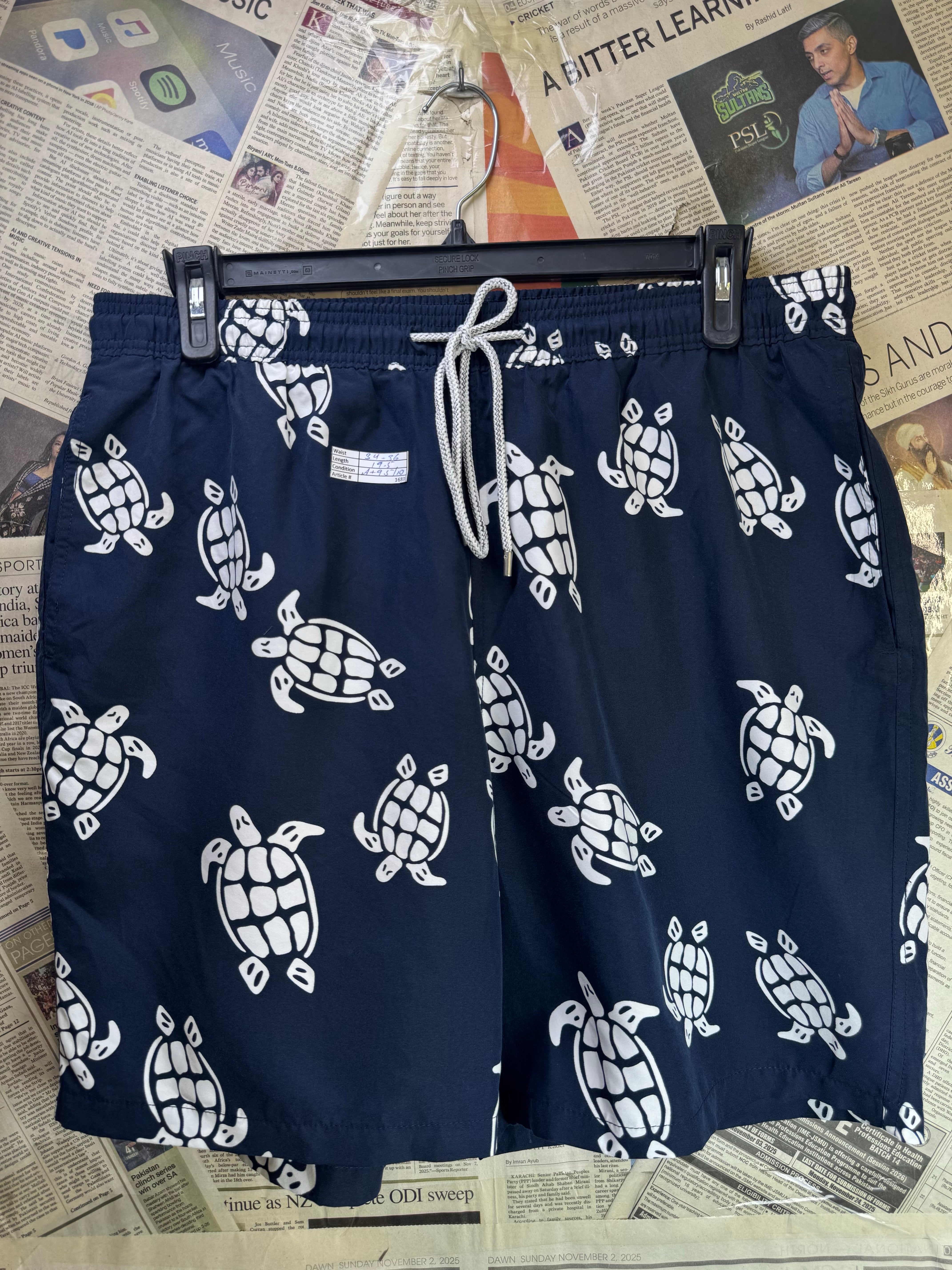 Kirkland® Waist: 34" to 36" | Blue | Swim Shorts | Poly | 1683 - Genuine Maal