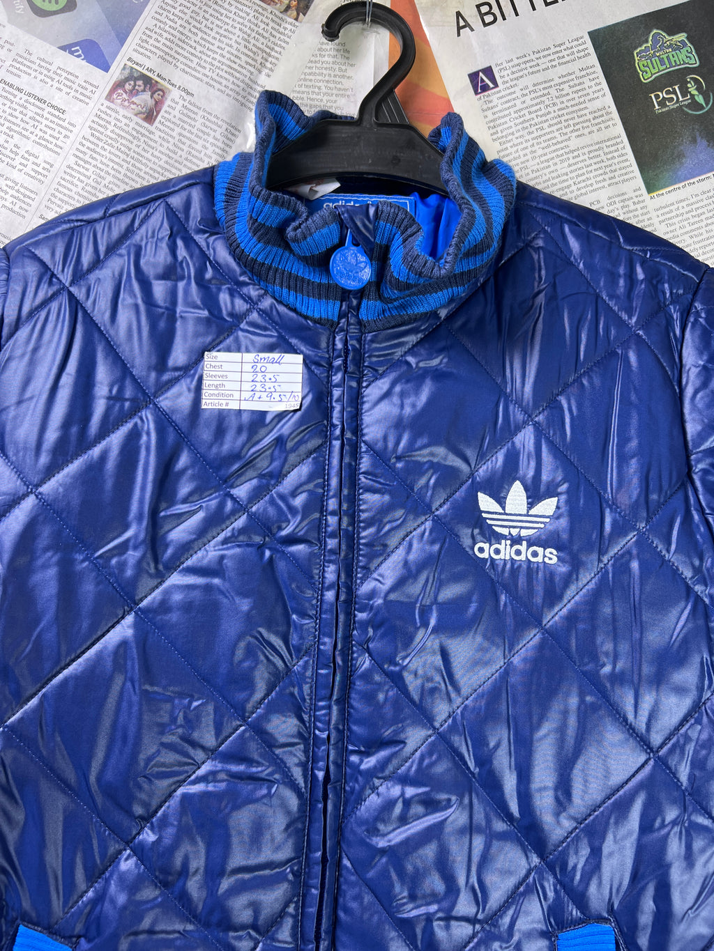 Kids - Adid*s® Small | Chest: 20" | Blue | Puffer Jacket | 1945 - Genuine Maal