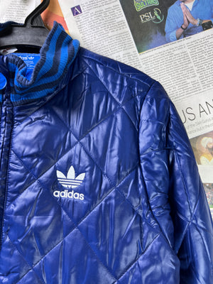 Kids - Adid*s® Small | Chest: 20" | Blue | Puffer Jacket | 1945 - Genuine Maal