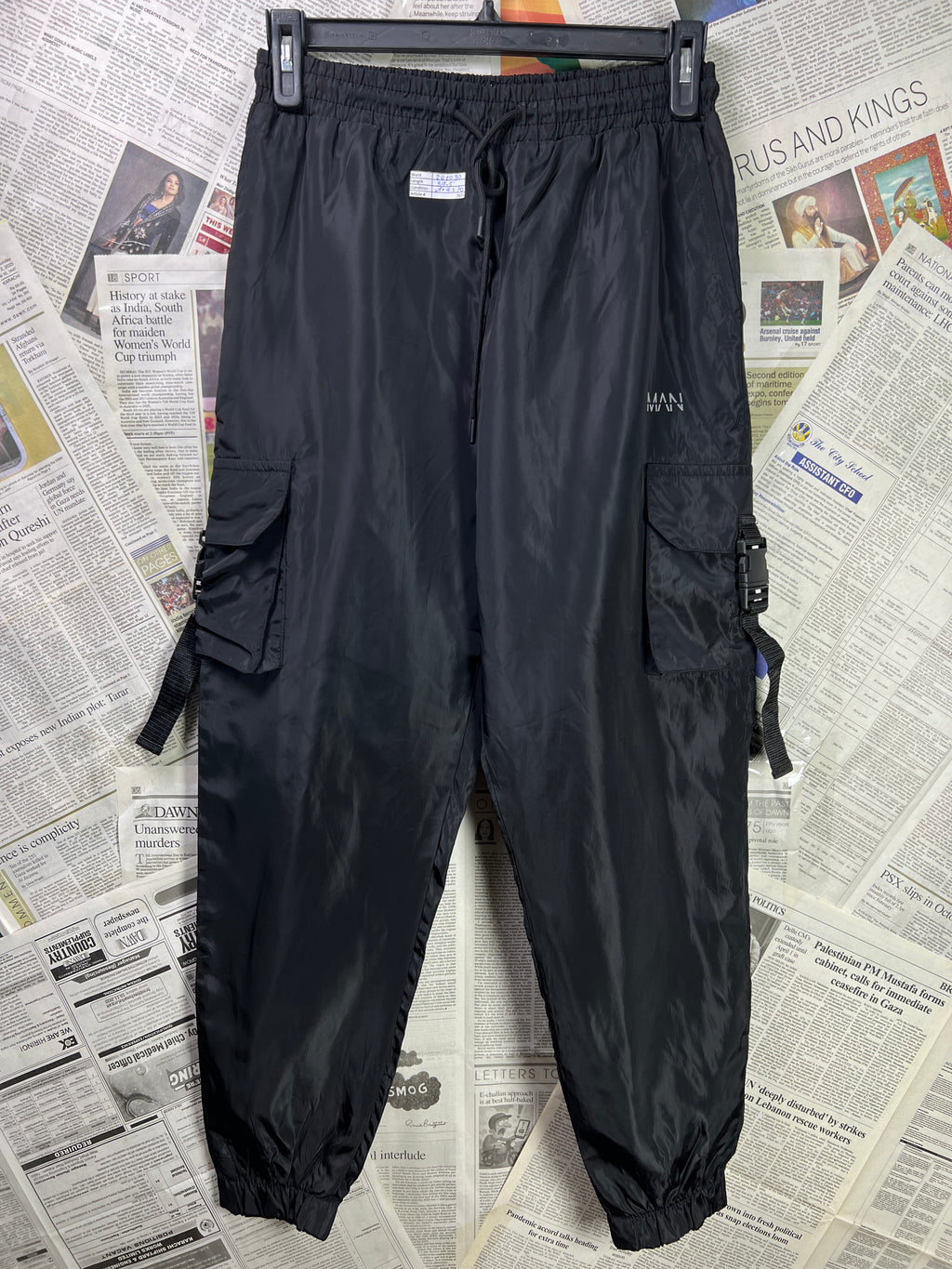 MAN® Waist: 28" to 30" | Black | Cargo Trouser | Poly | 2625 - Genuine Maal