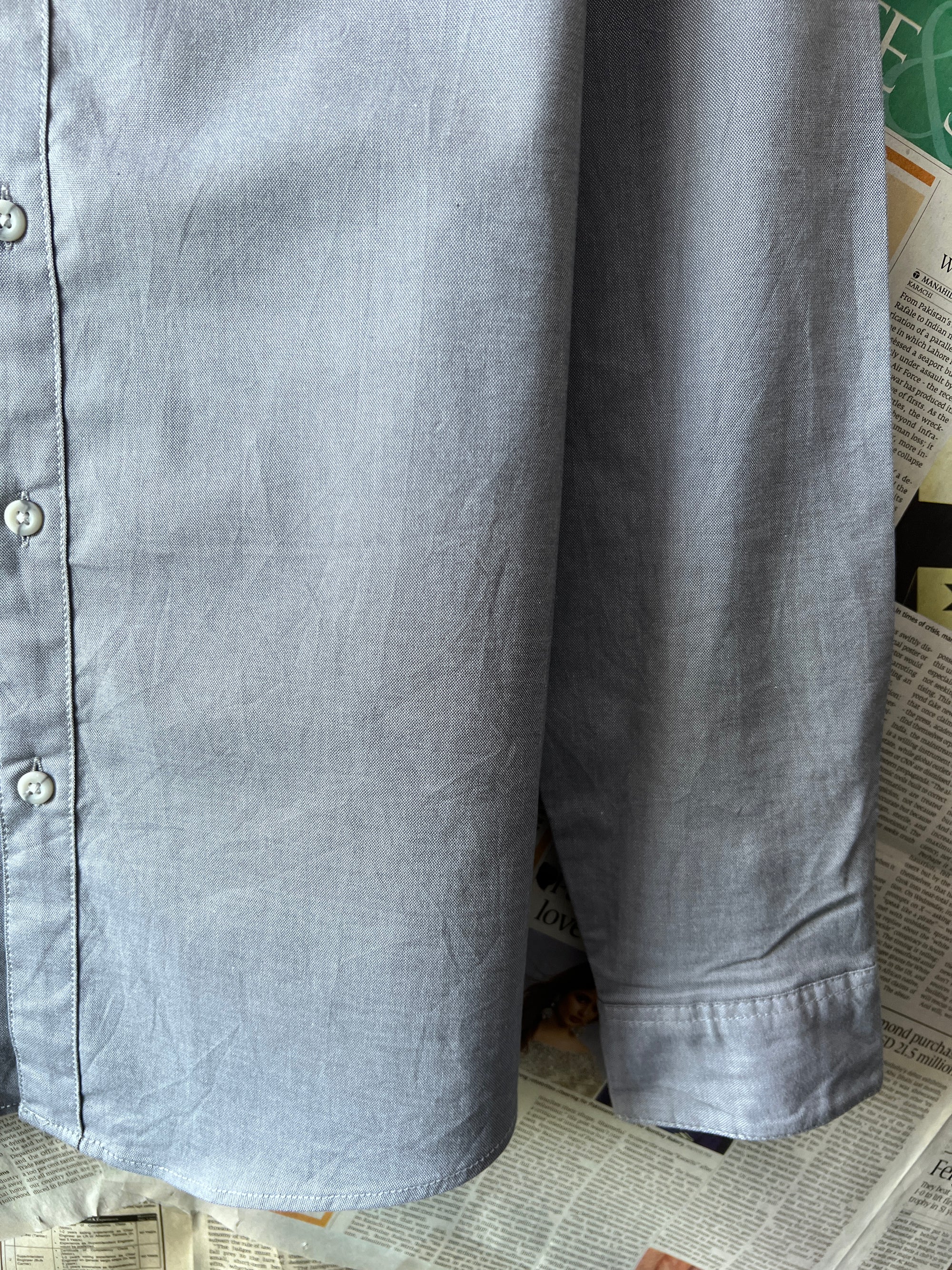 Topman® Small | Chest: 20.5" | Grey | Shirt - Genuine Maal