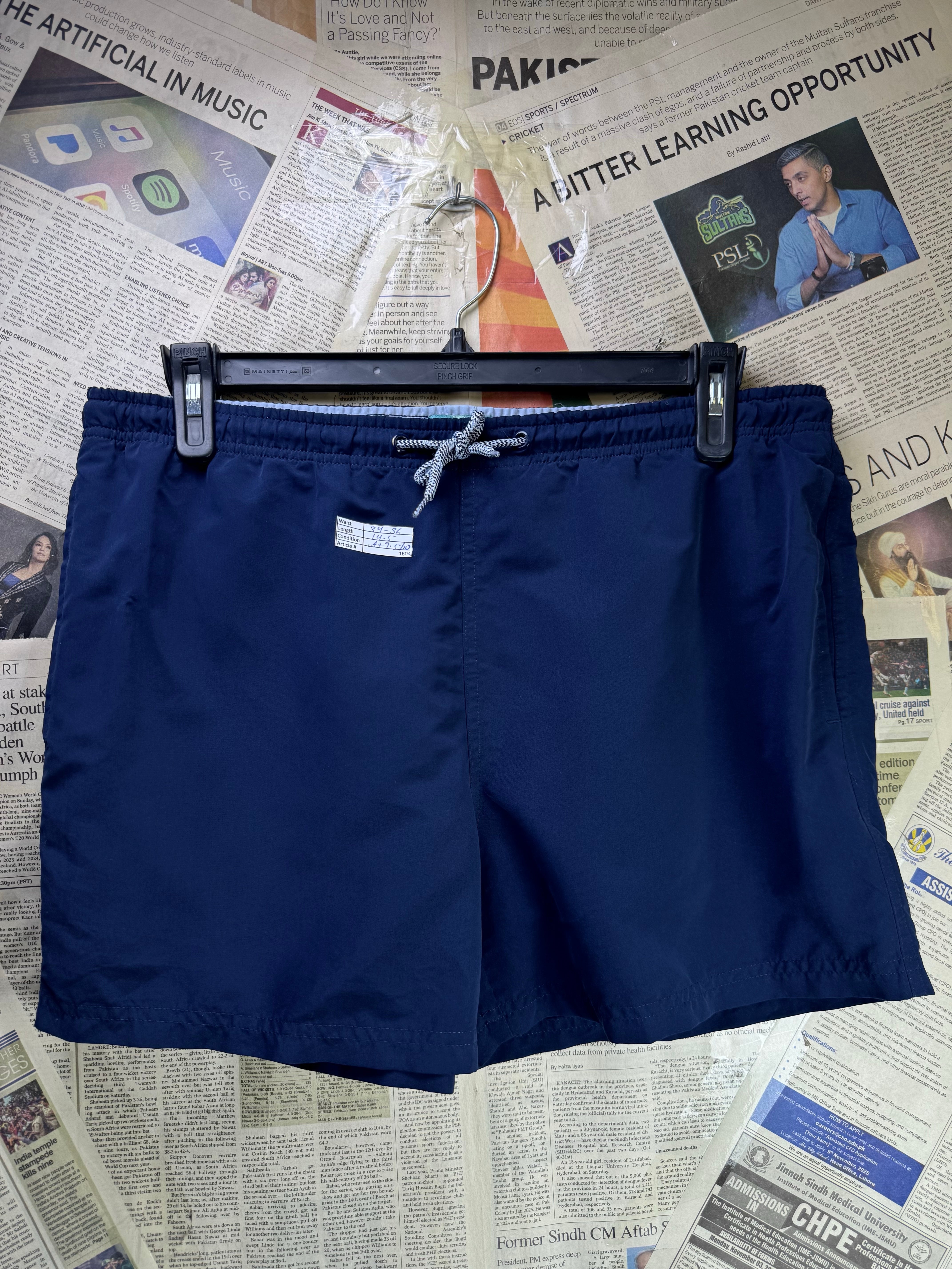 Primark® Waist: 34" to 36" | Blue | Swim Shorts | Poly | 1604 - Genuine Maal