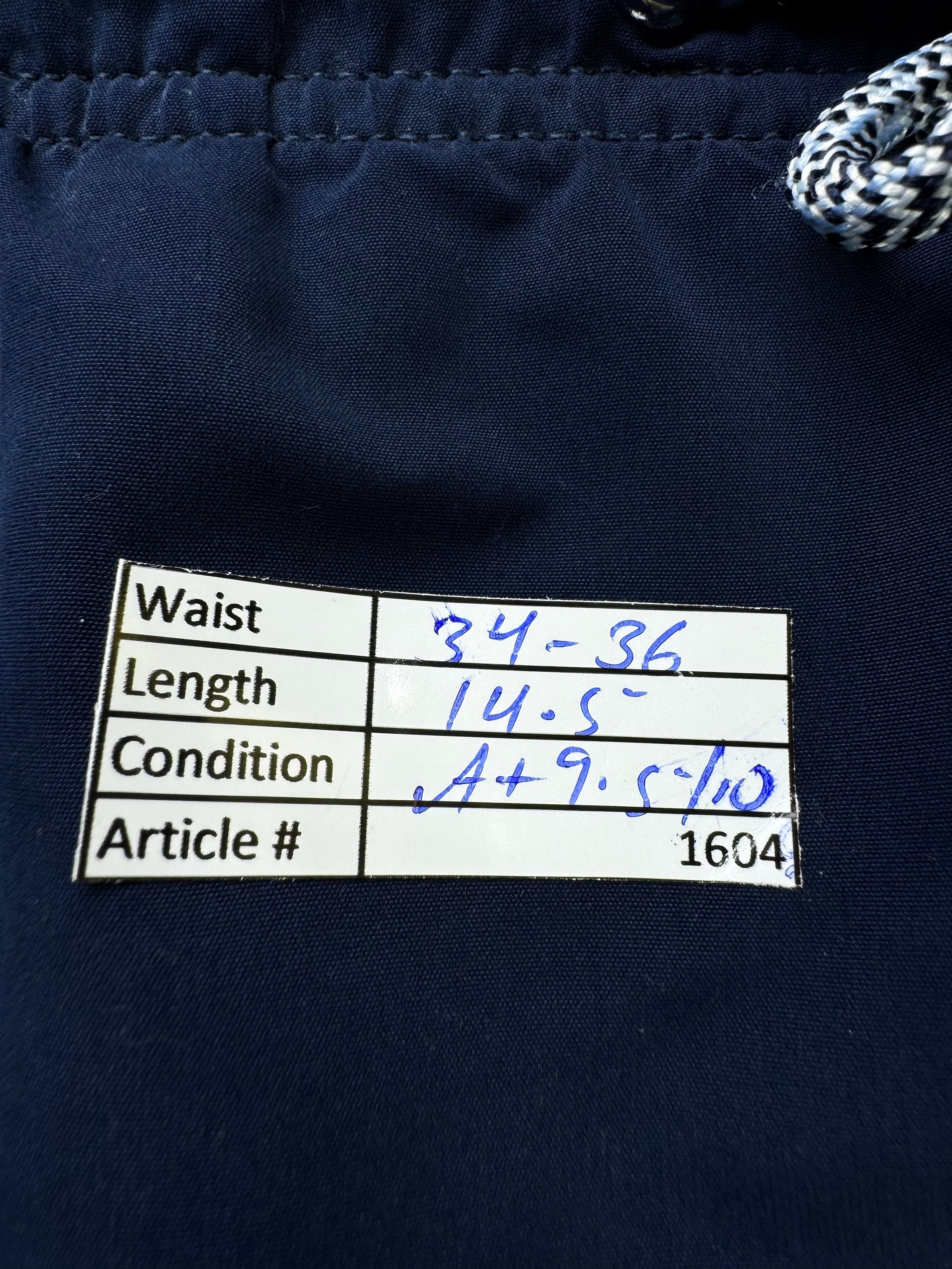 Primark® Waist: 34" to 36" | Blue | Swim Shorts | Poly | 1604 - Genuine Maal