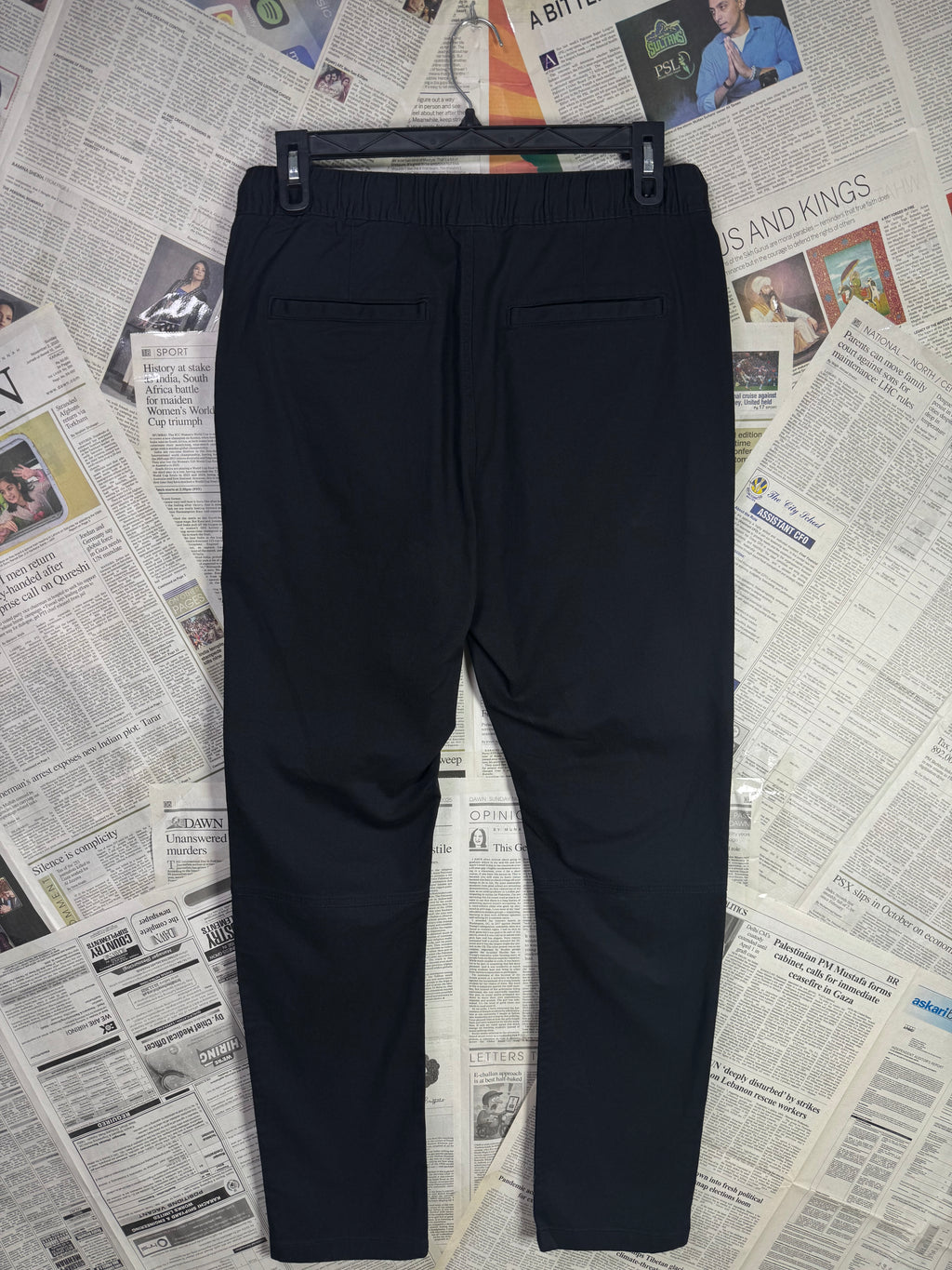 H&M® Waist: 32" | Black | Cargo Trouser | Fit: Skinny | Cotton - Elastane | 2670 - Genuine Maal