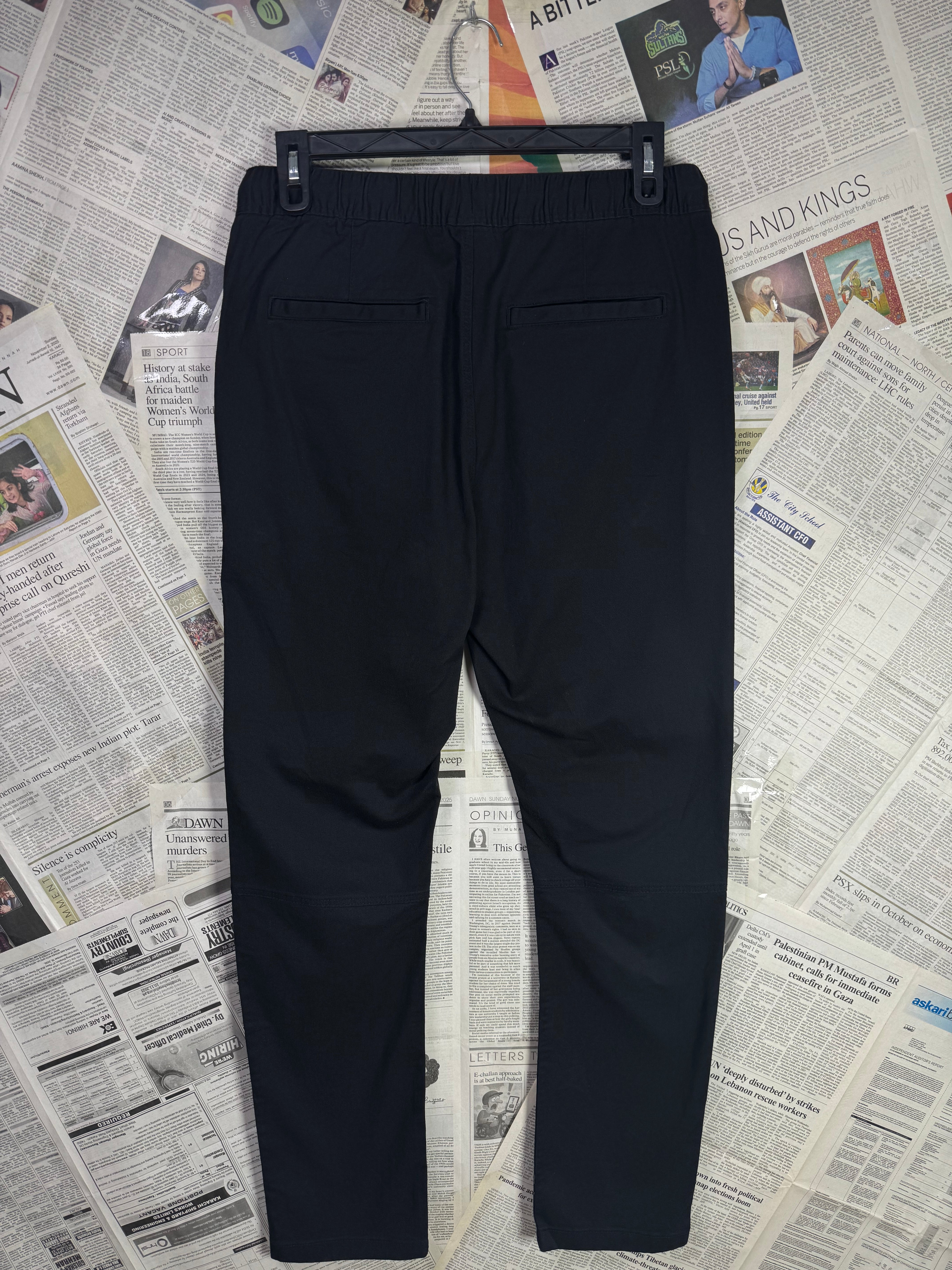 H&M® Waist: 32" | Black | Cargo Trouser | Fit: Skinny | Cotton - Elastane | 2670 - Genuine Maal
