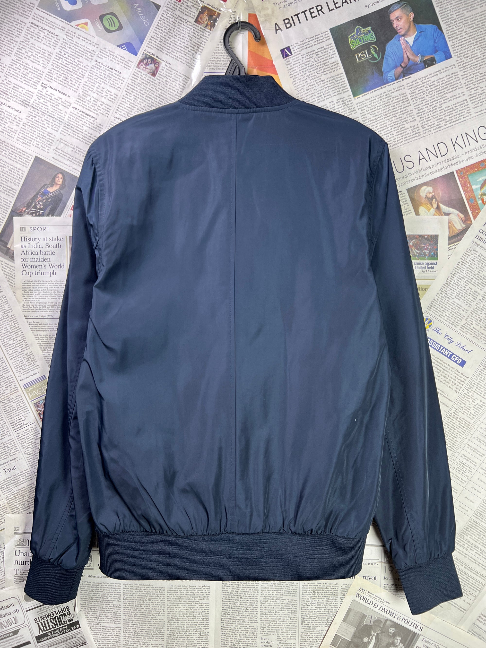 Burton® Small | Chest: 19" | Blue | Bomber Jacket | Mesh Lining | 1940 - Genuine Maal