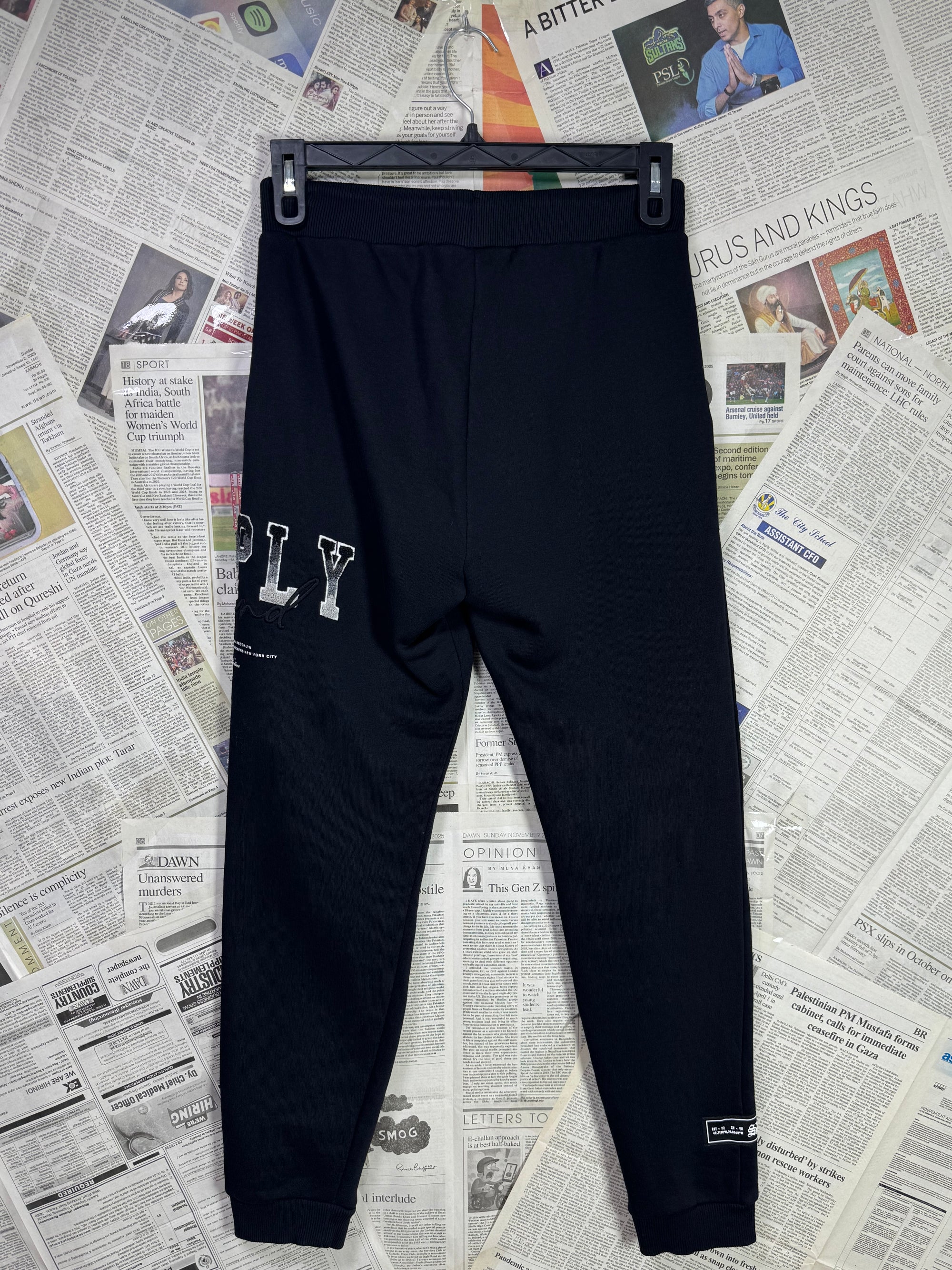 Demand & Supply® Waist: 28" | Black | Trouser | Inner: Fleece | 2661 - Genuine Maal