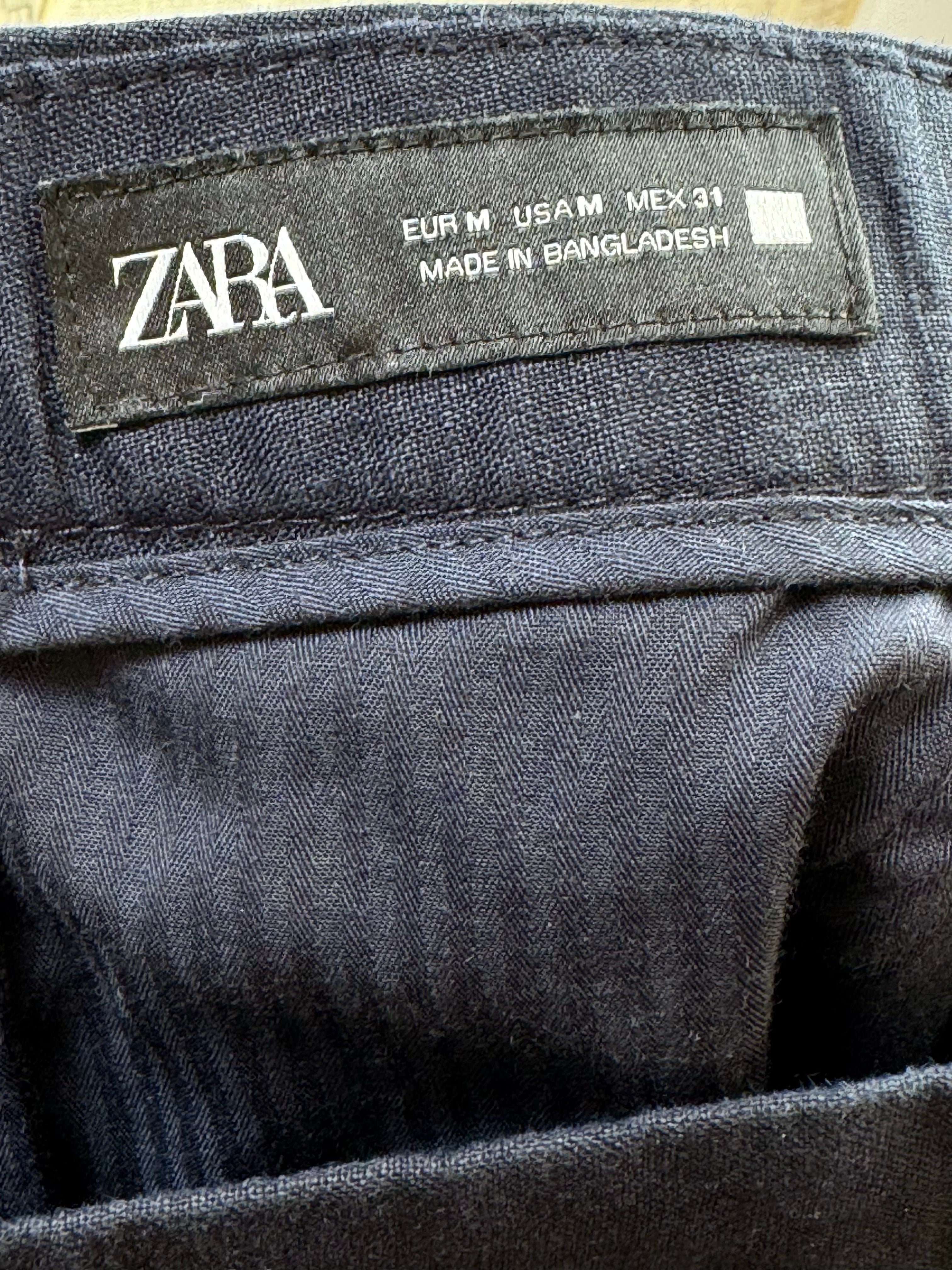 Zara® Waist: 32" | Navy Blue | Shorts | Linen | 1573 - Genuine Maal