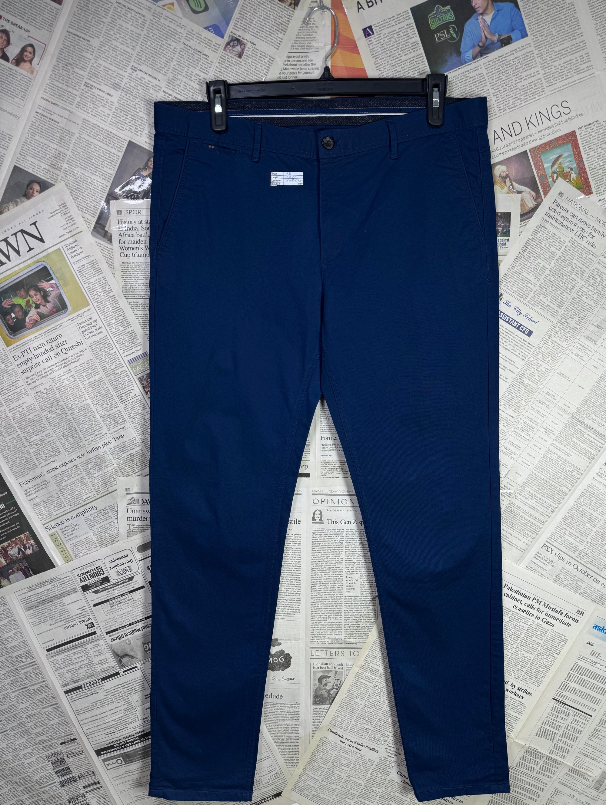 Zara® Waist: 38" | Blue | Golf Pant | 2660 - Genuine Maal