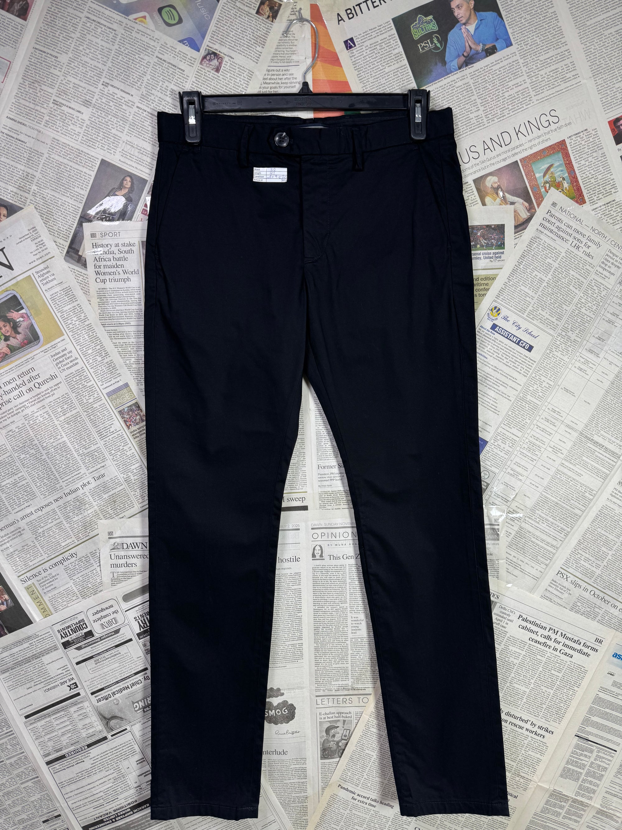 Celio® Waist: 32" | Black | Chino Pant | Fit: Slim | 2653 - Genuine Maal