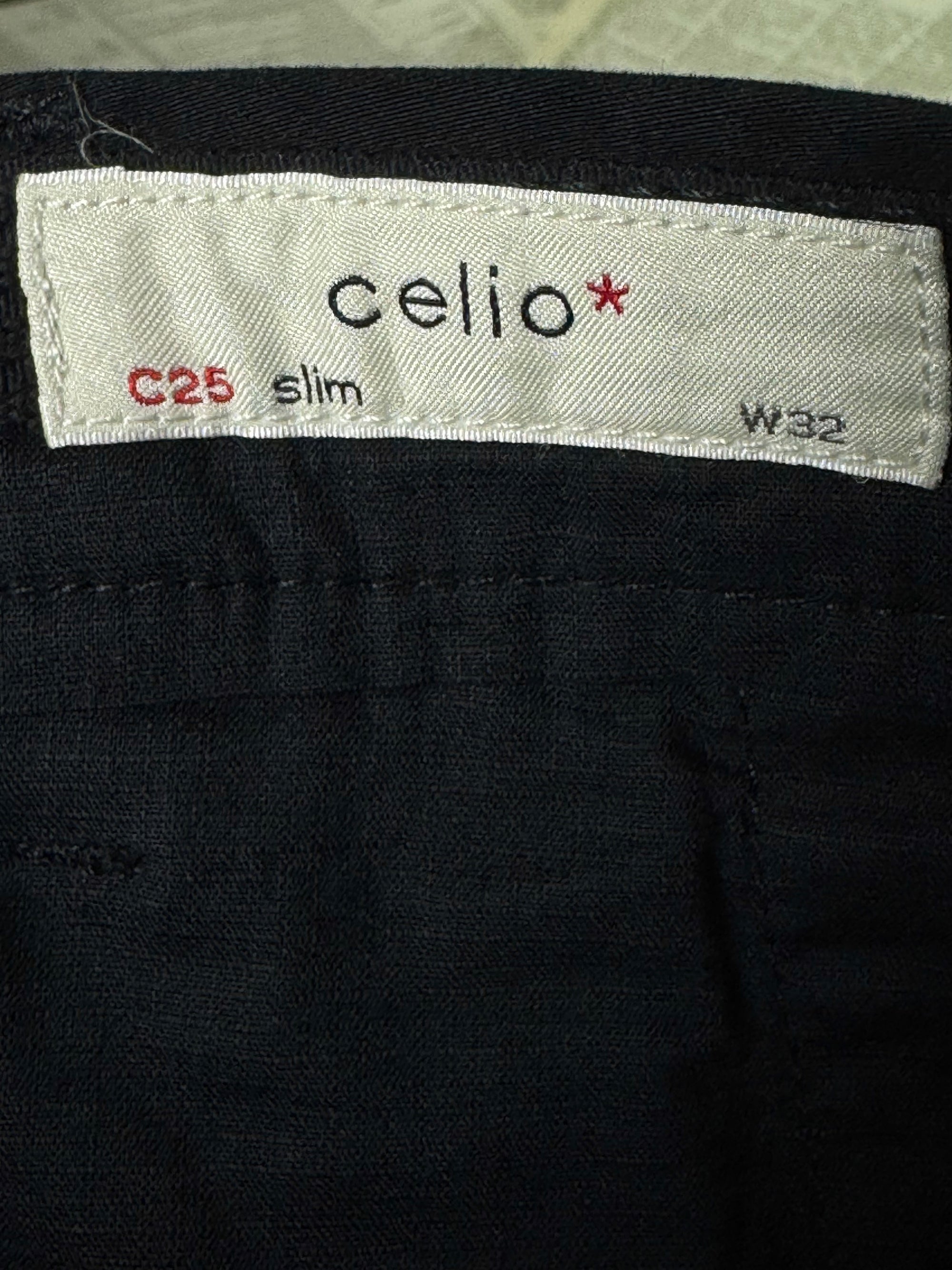 Celio® Waist: 32" | Black | Chino Pant | Fit: Slim | 2653 - Genuine Maal