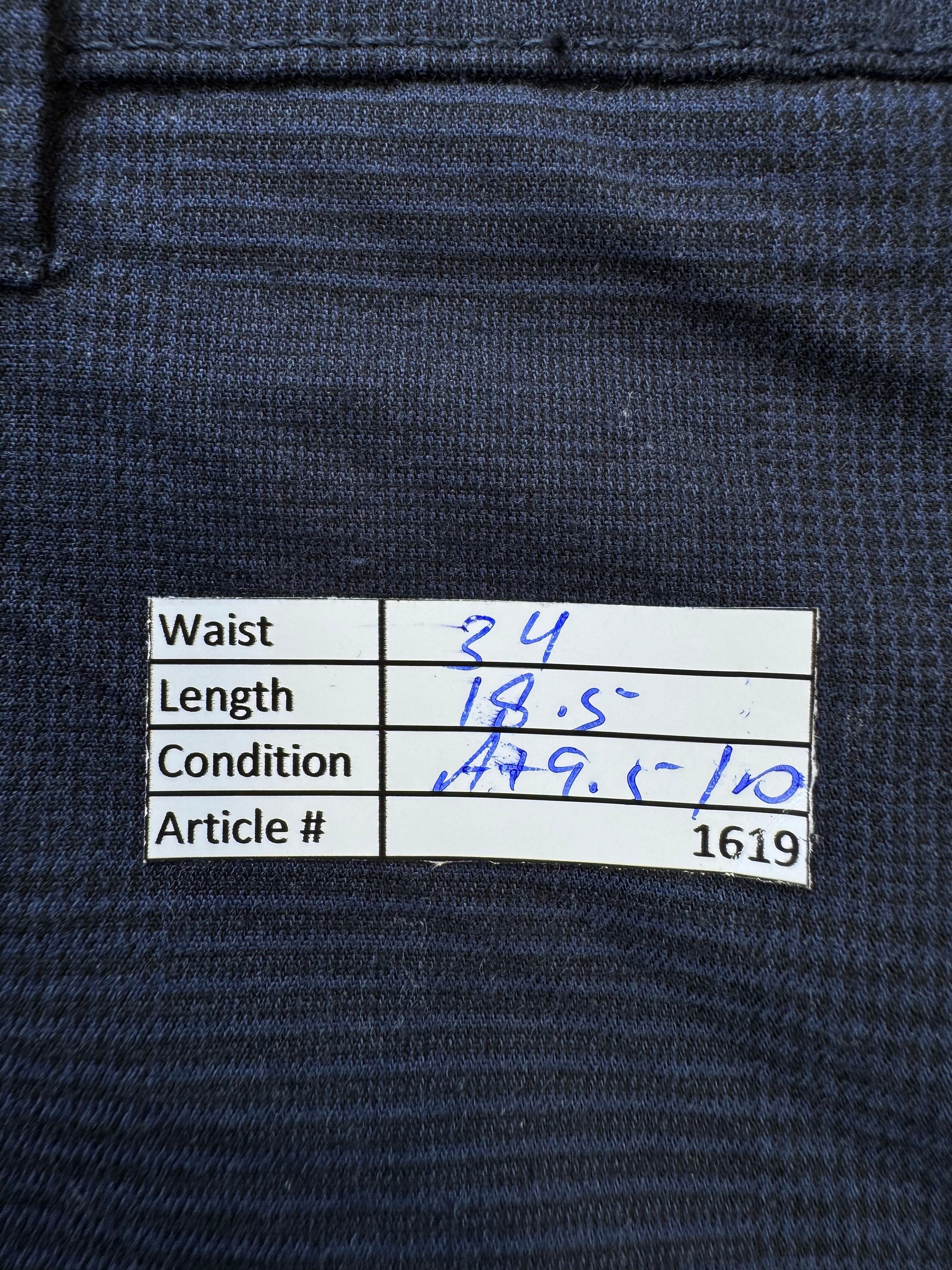 Threadbare® Waist: 34" | Blue | Chino Shorts | Cotton - Elastane | 1619 - Genuine Maal