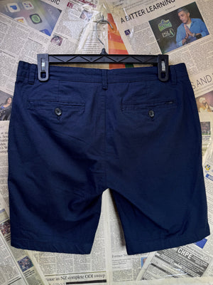 Threadbare® Waist: 34" | Blue | Chino Shorts | Cotton - Elastane | 1619 - Genuine Maal