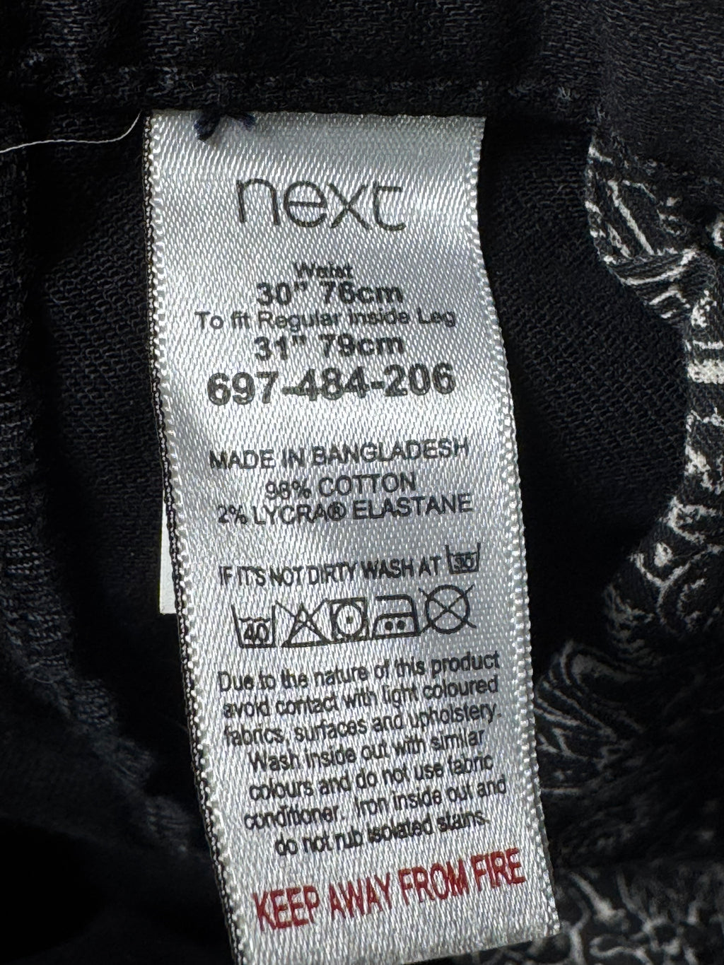 Next® Waist: 32" | Black | Stretch Denim Pant | Fit: Slim | 2651 - Genuine Maal