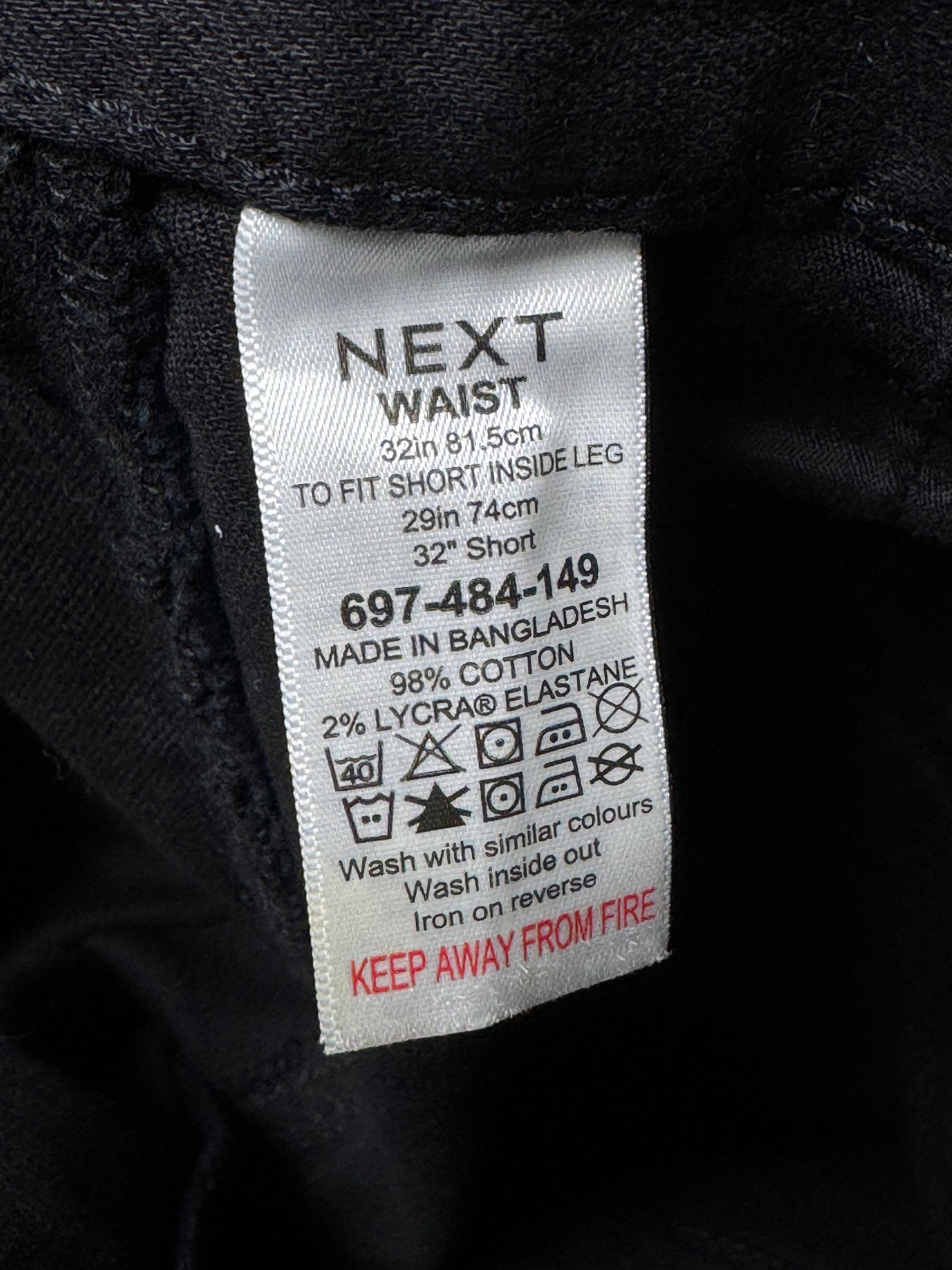 Next® Waist: 32" | Black | Denim Pant | Fit: Slim | 2658 - Genuine Maal